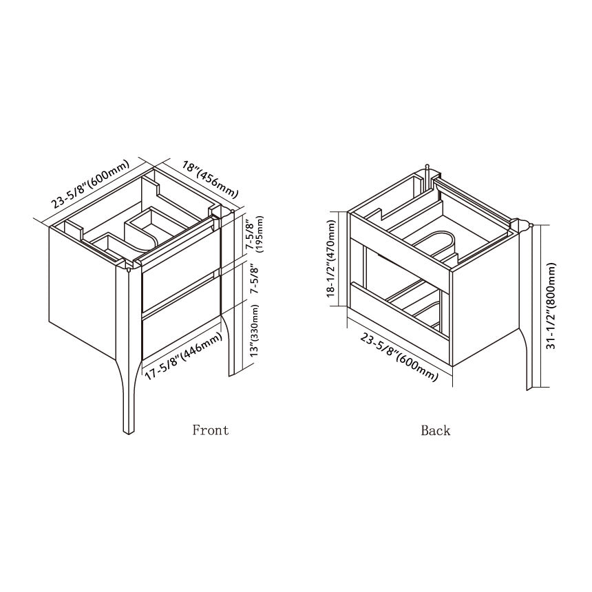 023 LED Series - 24 Inch Vanity