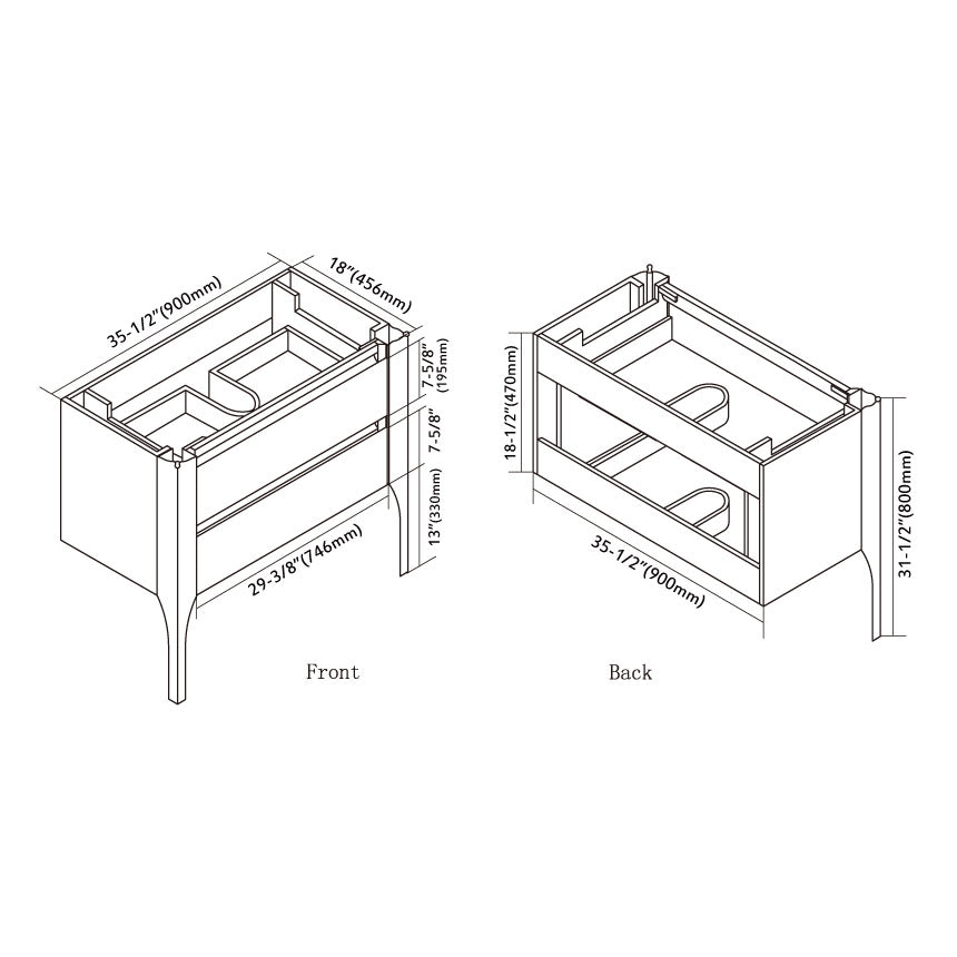 023 LED Series - 36 Inch Vanity