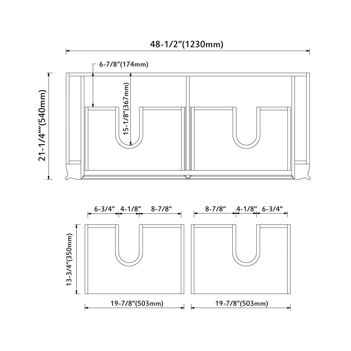 023 LED Series - 48 Inch Vanity