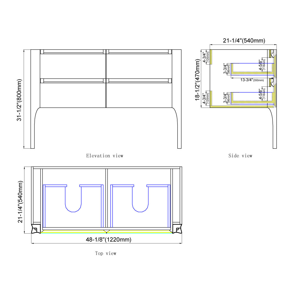 023 LED Series - 48 Inch Vanity