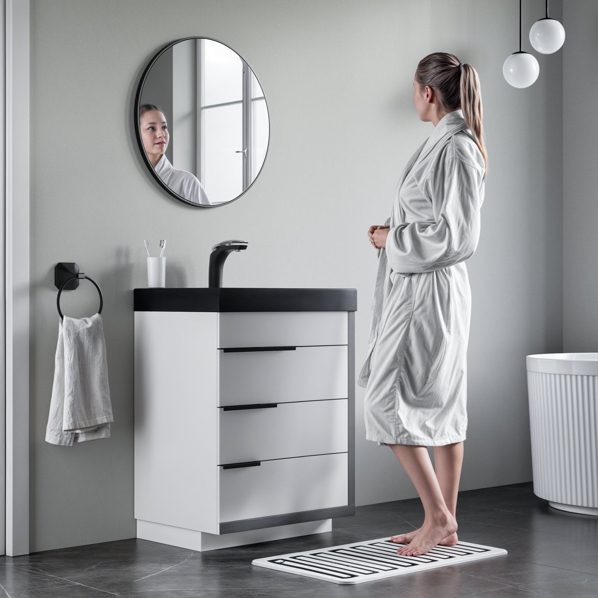 Alu Frame Mirror-5004 Dia 24?