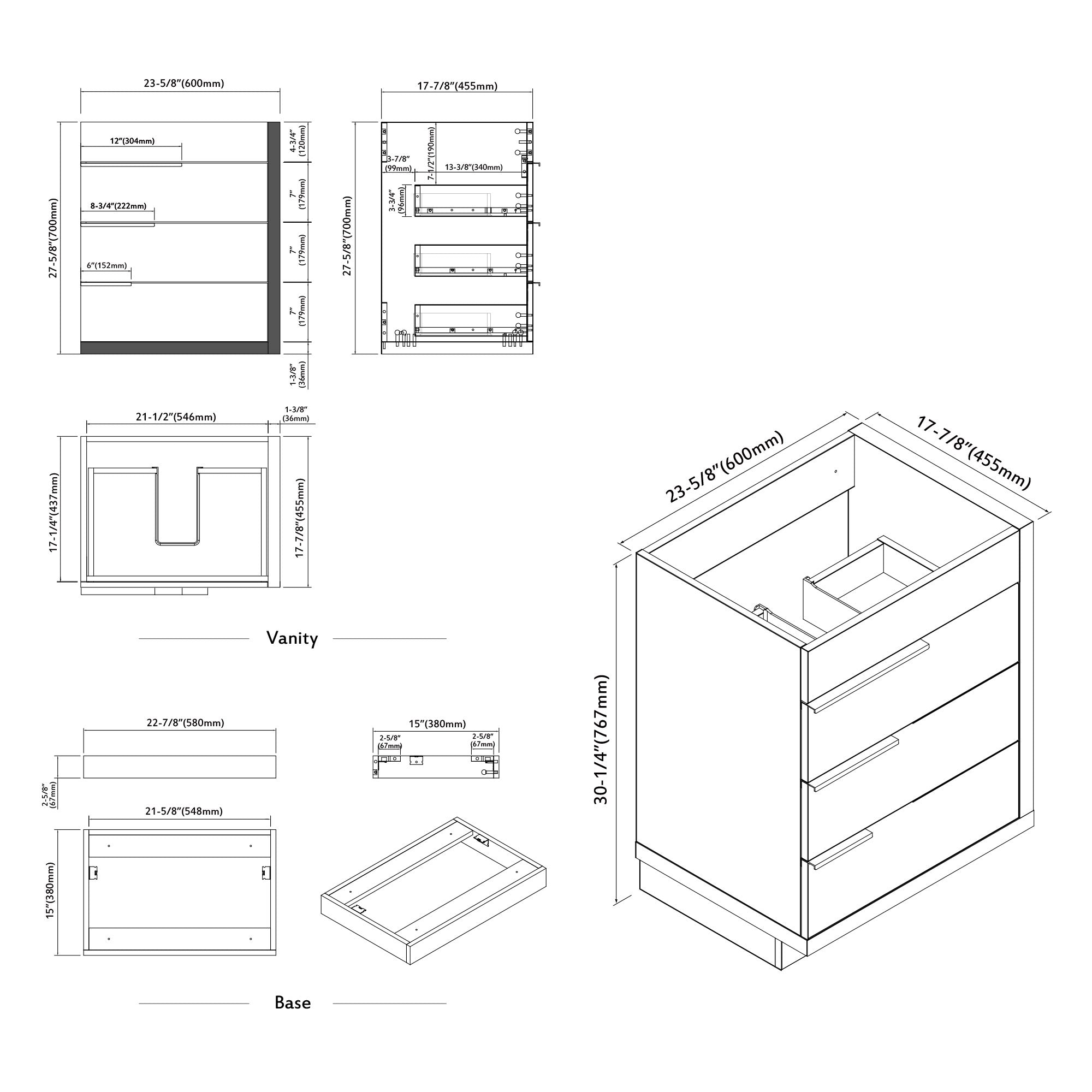 024 Series - 24 Inch Vanity