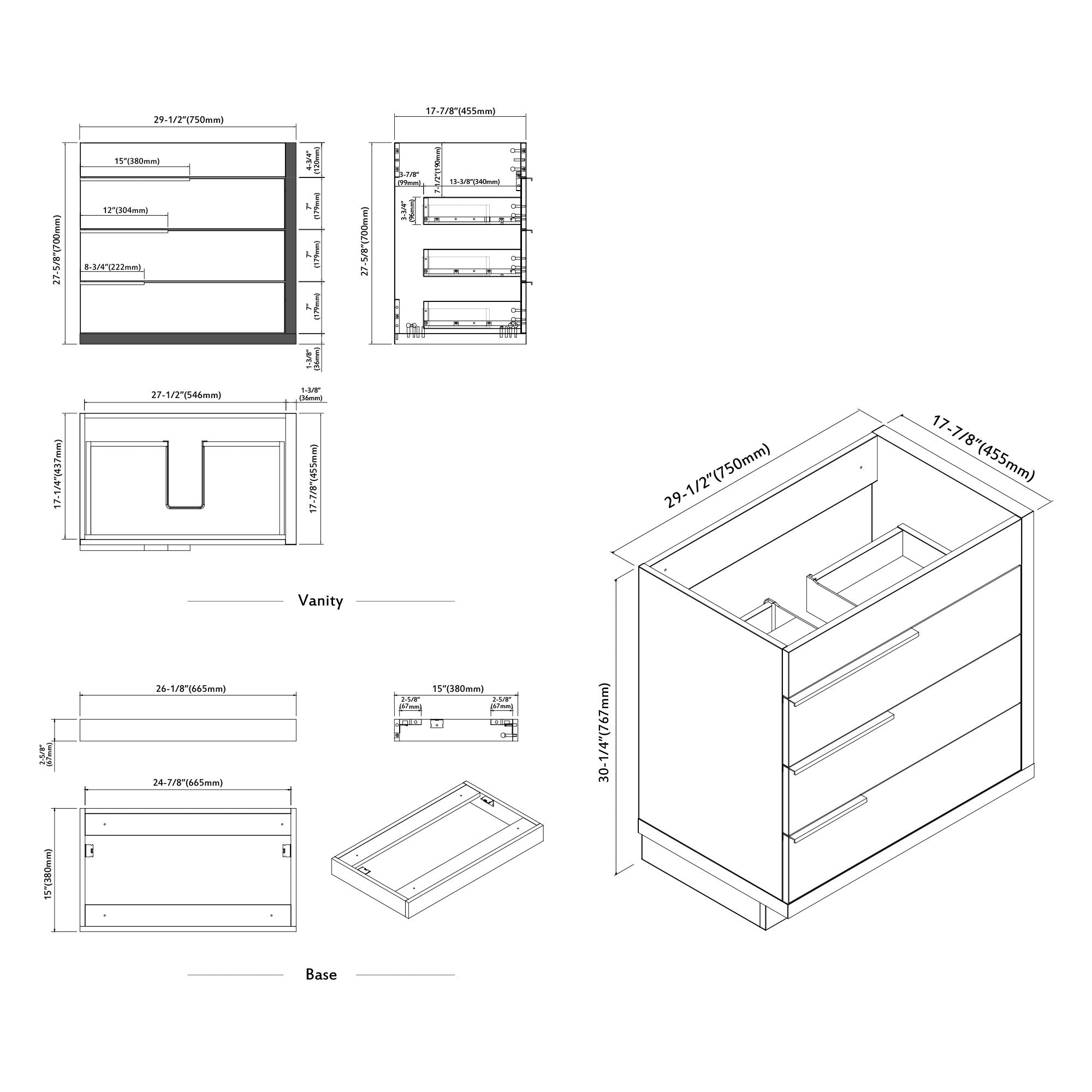 024 Series - 30 Inch Vanity
