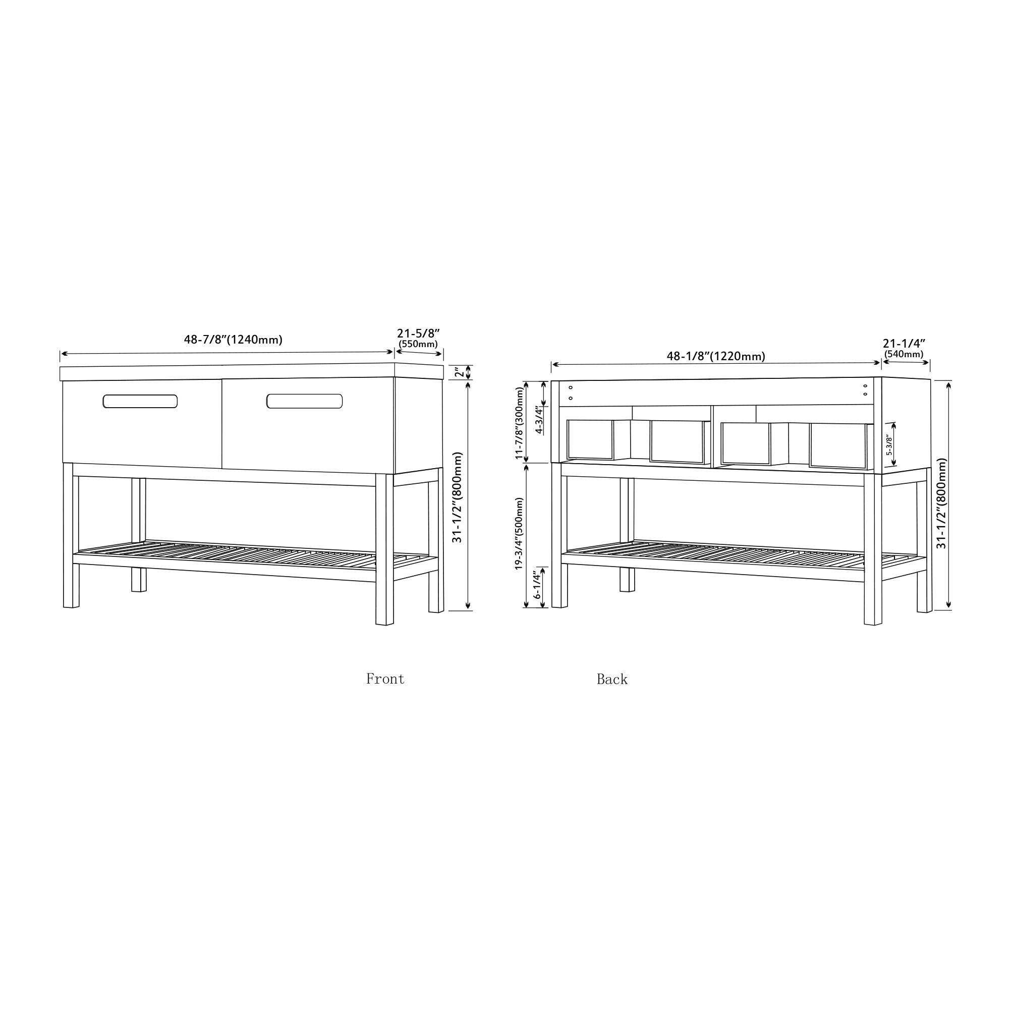 026 Series- 48 Inch Cabinet