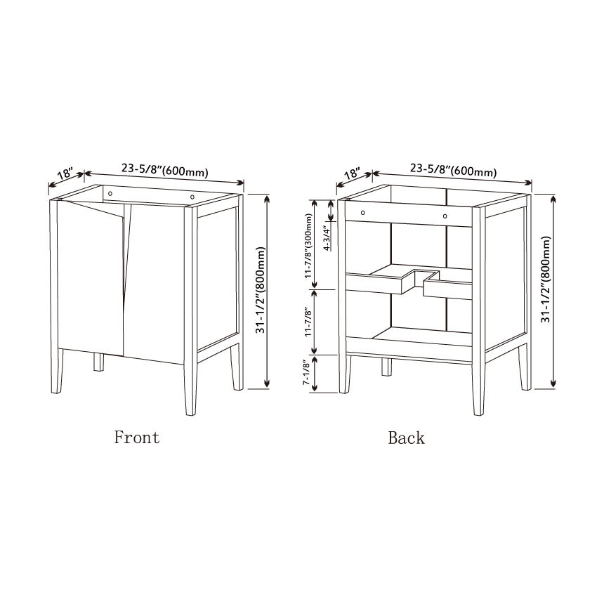 027 Series- 24 Inch Cabinet