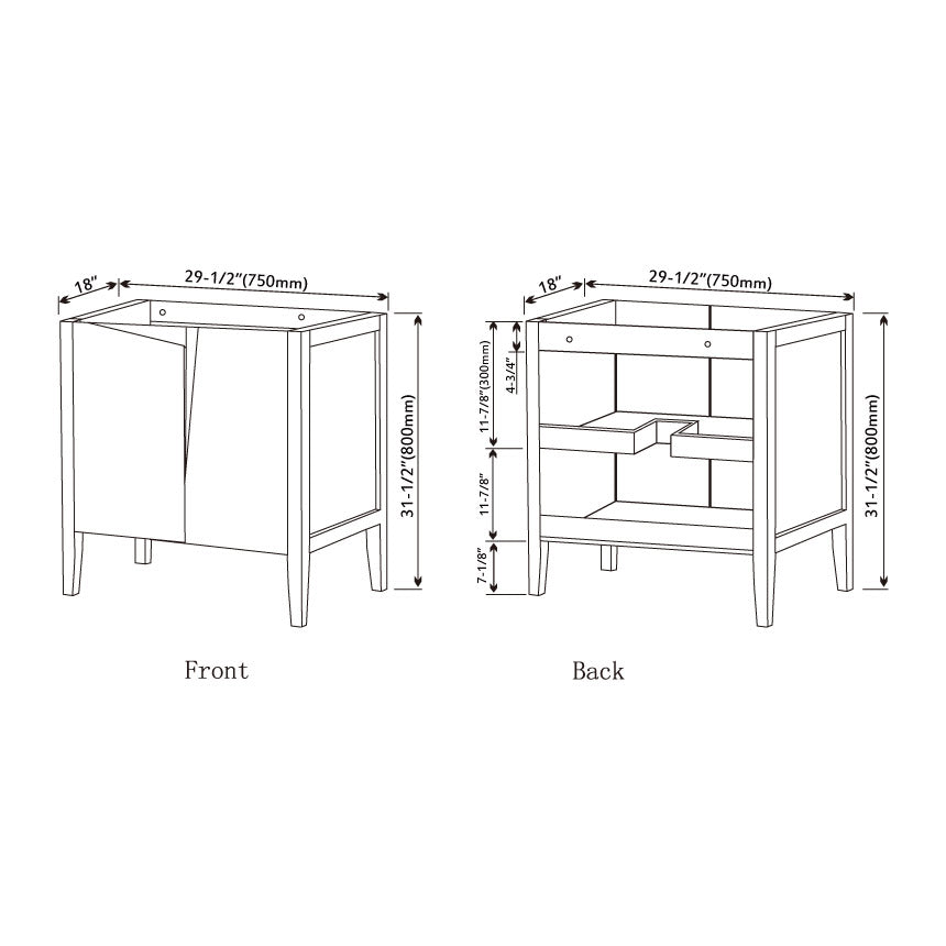 027 Series- 30 Inch Cabinet