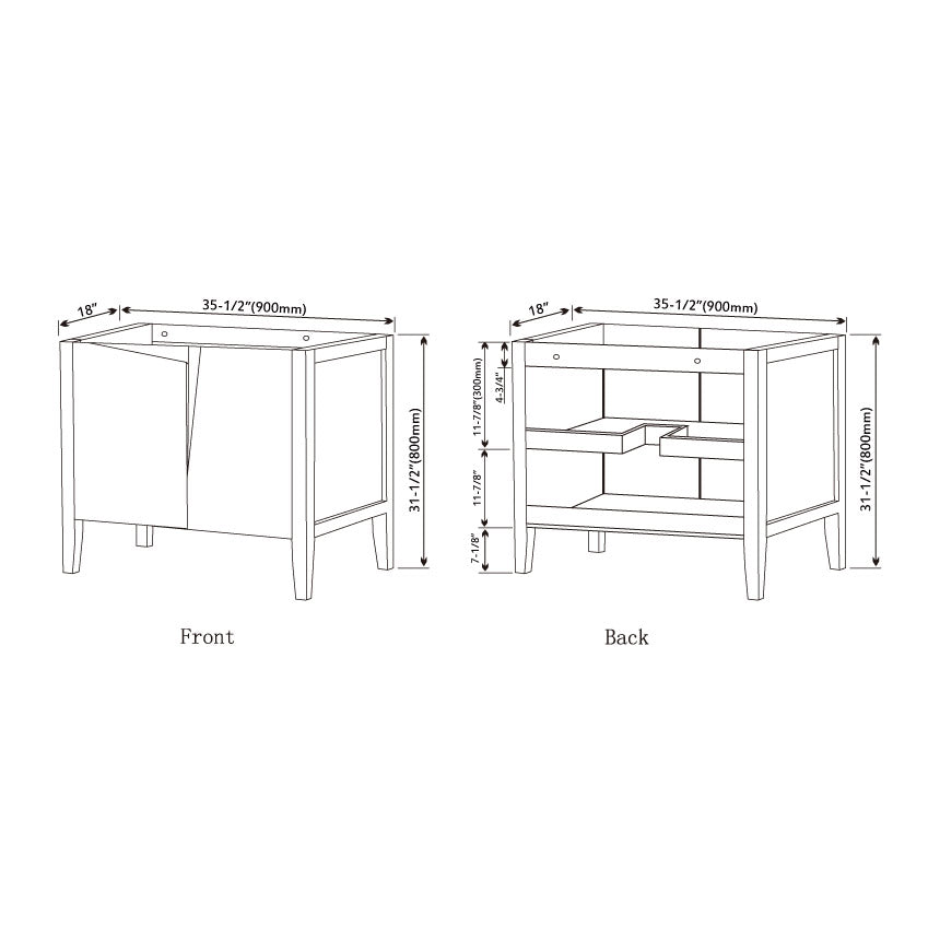 027 Series- 36 Inch Cabinet