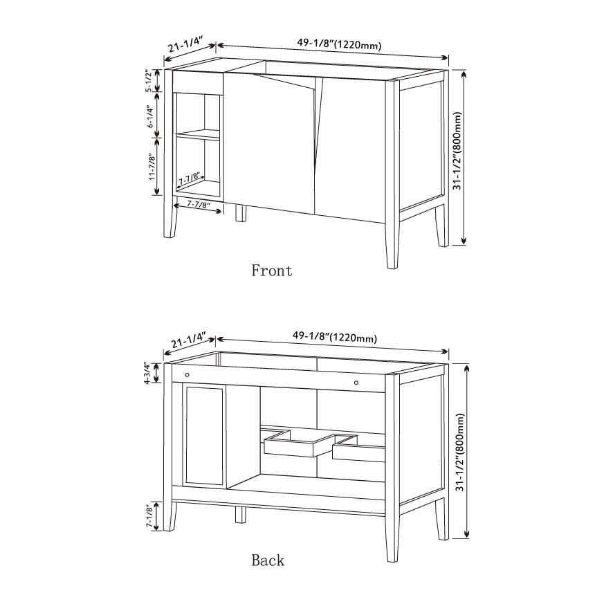 027 Series- 48 Inch Cabinet
