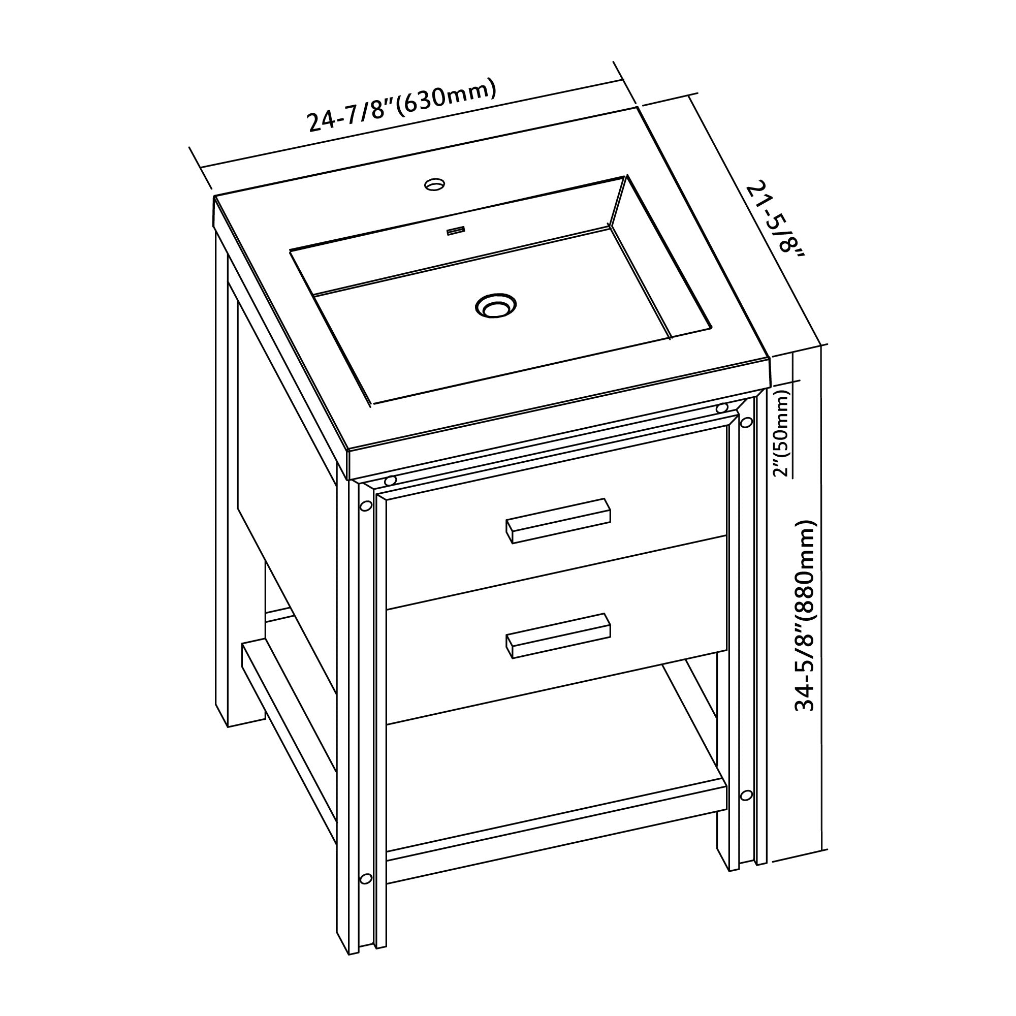 028 Series - 24 Inch Vanity