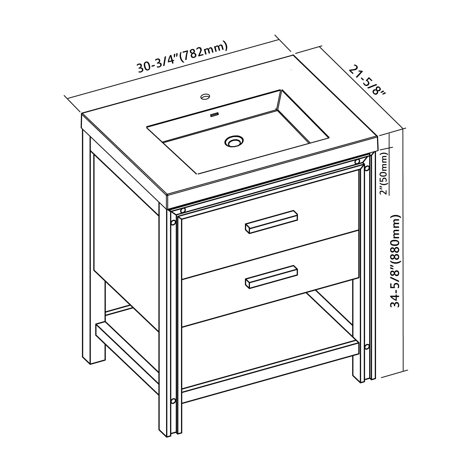 028 Series - 30 Inch Vanity