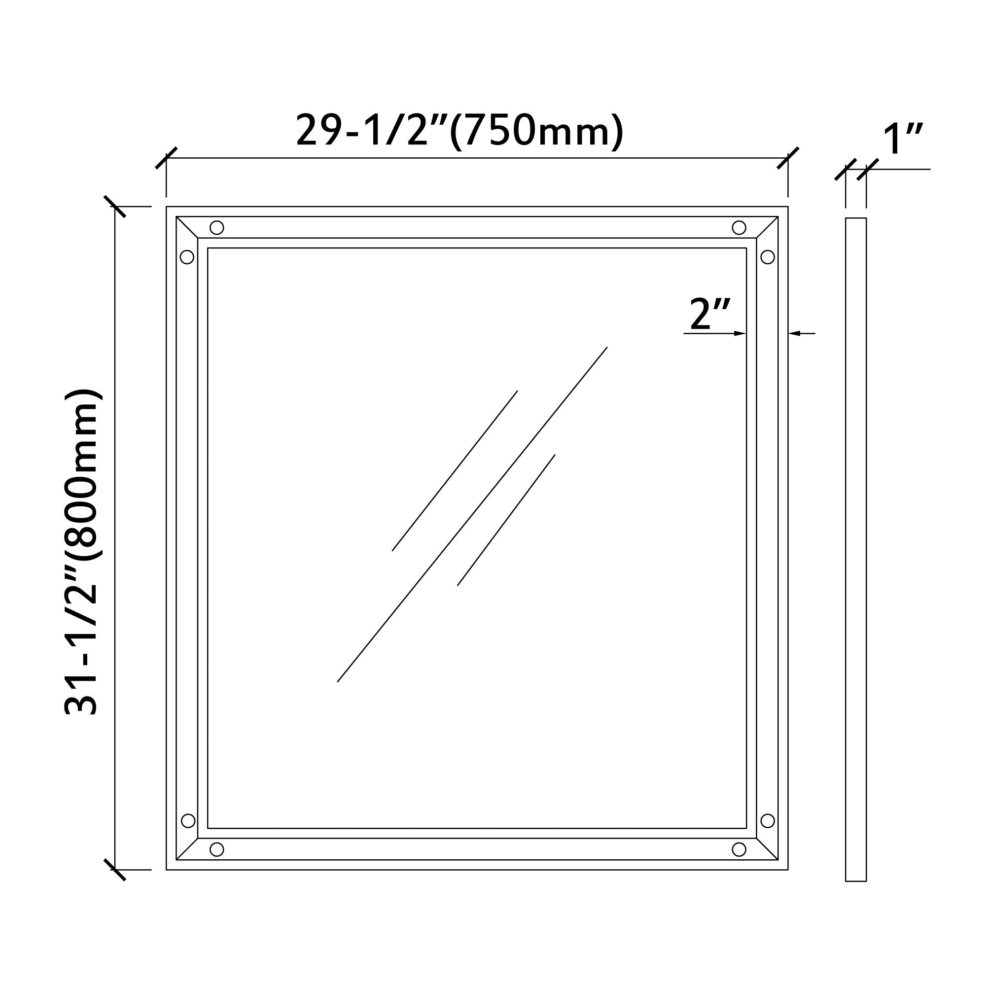 028 Series - 30 Inch Mirror