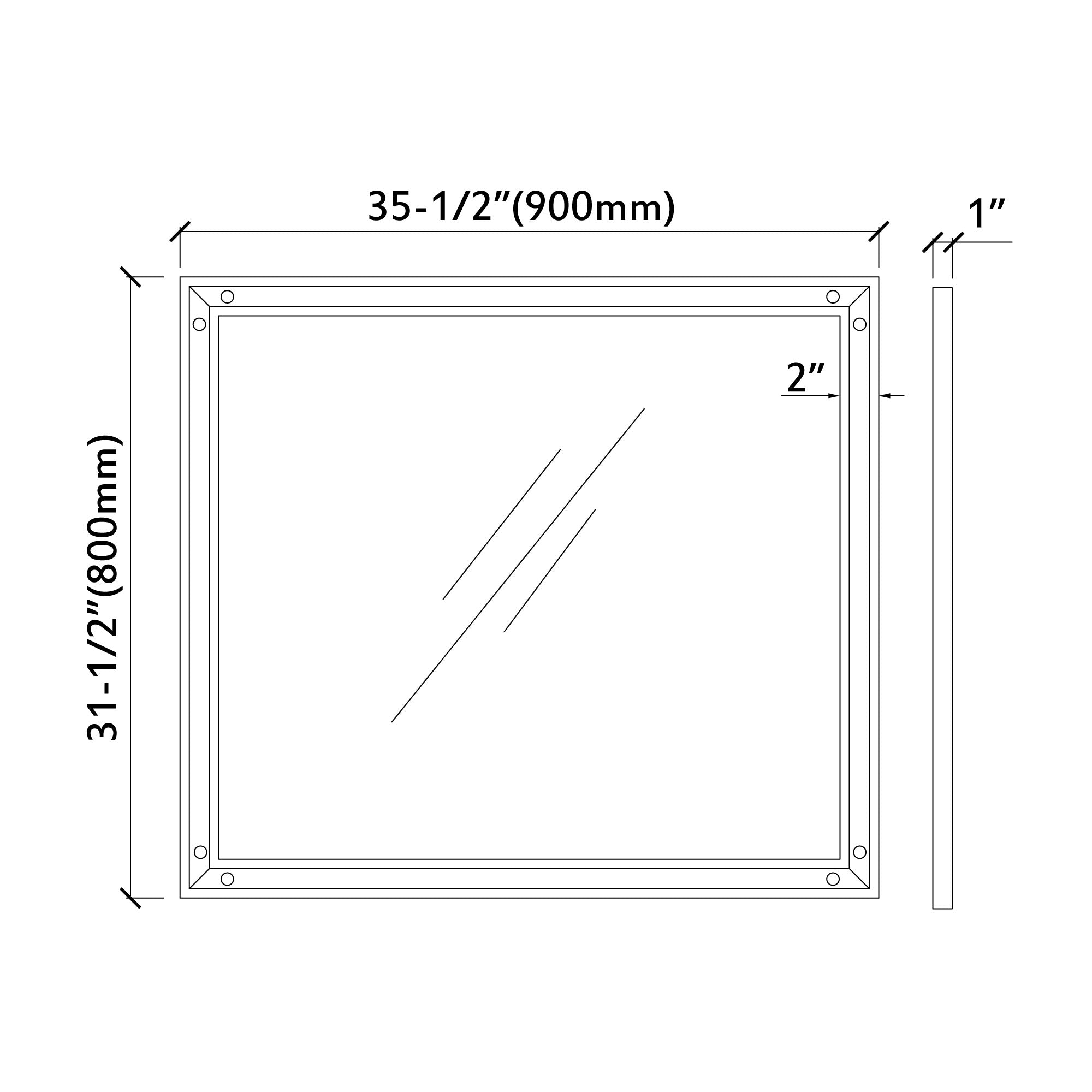 028 Series - 36 Inch Mirror