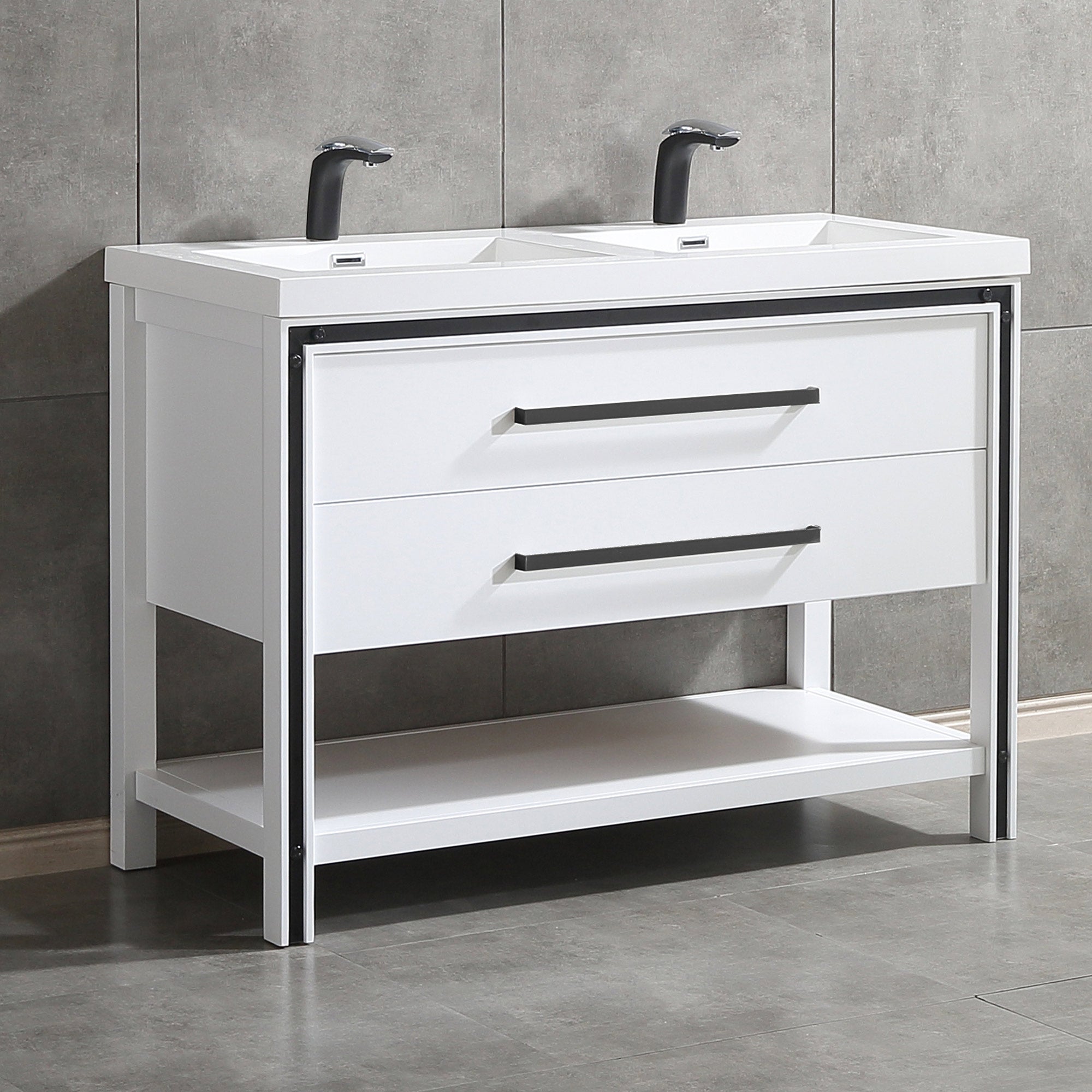 028 Series - 48 Inch Vanity -Double Sinks