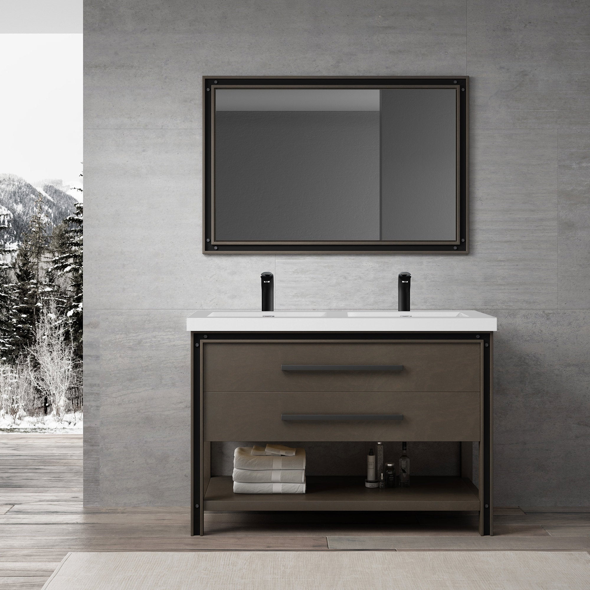 028 Series - 48 Inch Vanity -Double Sinks