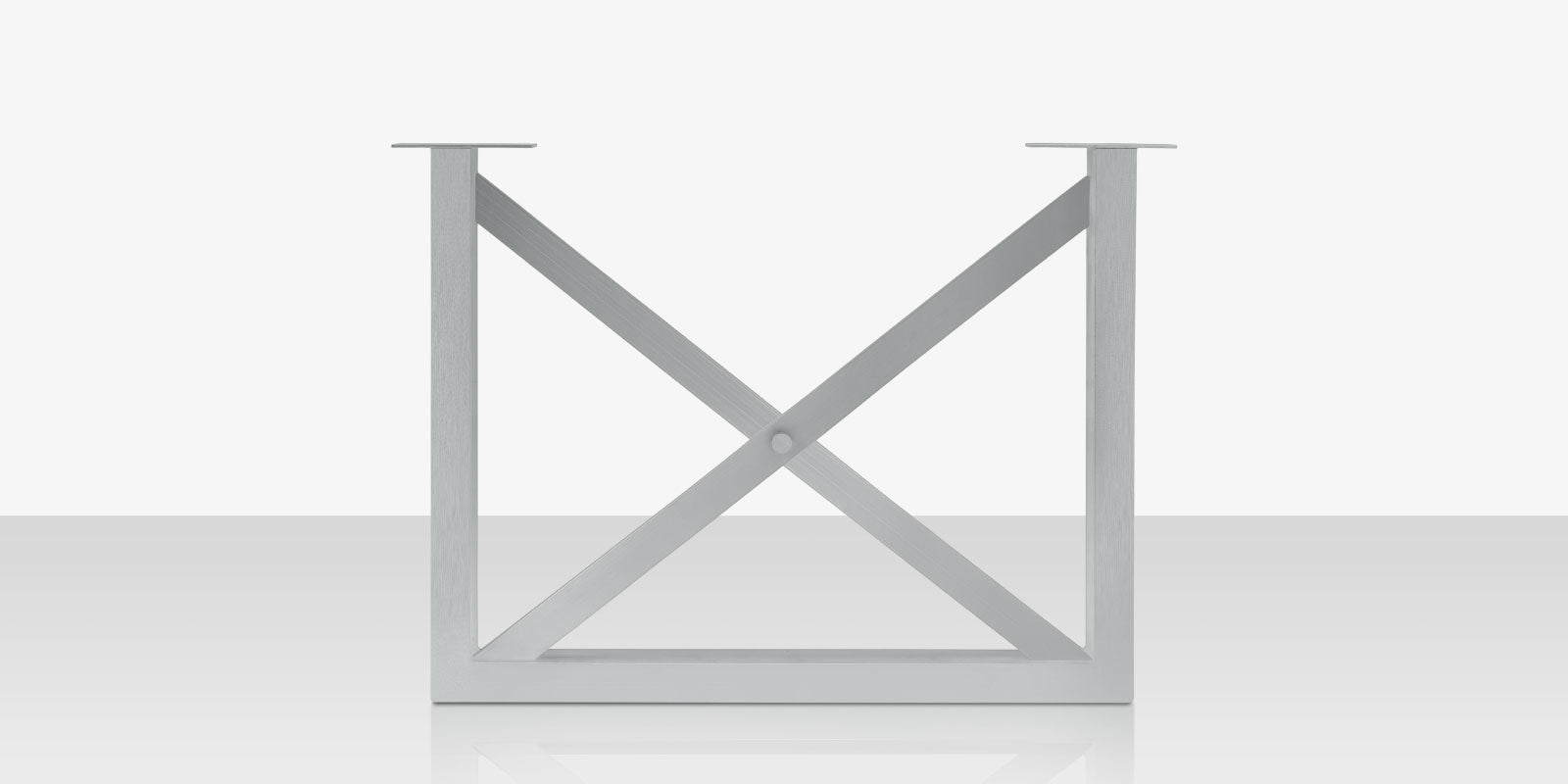 Contemporary Bases Square X Style Dining Table Base (set of two)