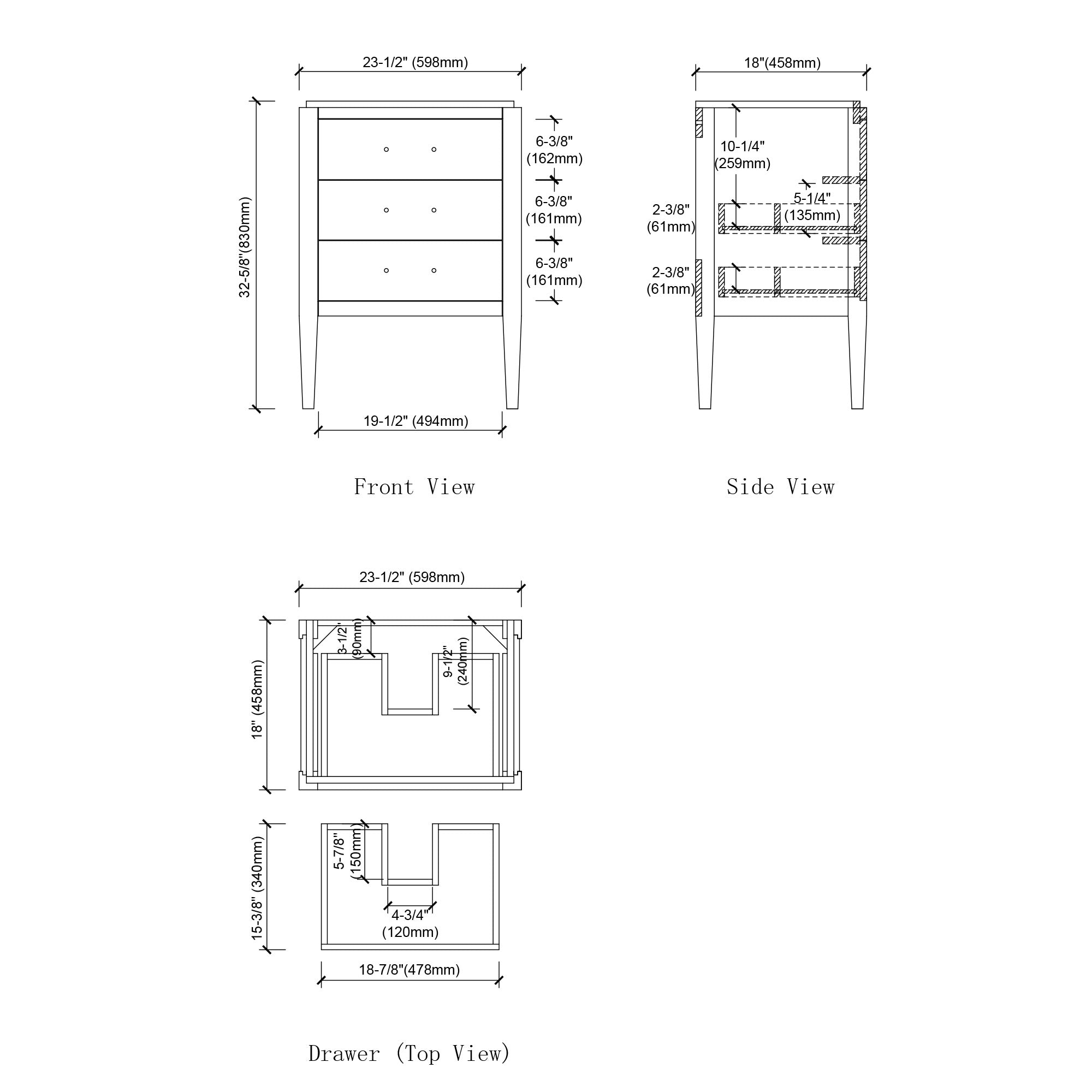 031 Series - 24 Inch Vanity