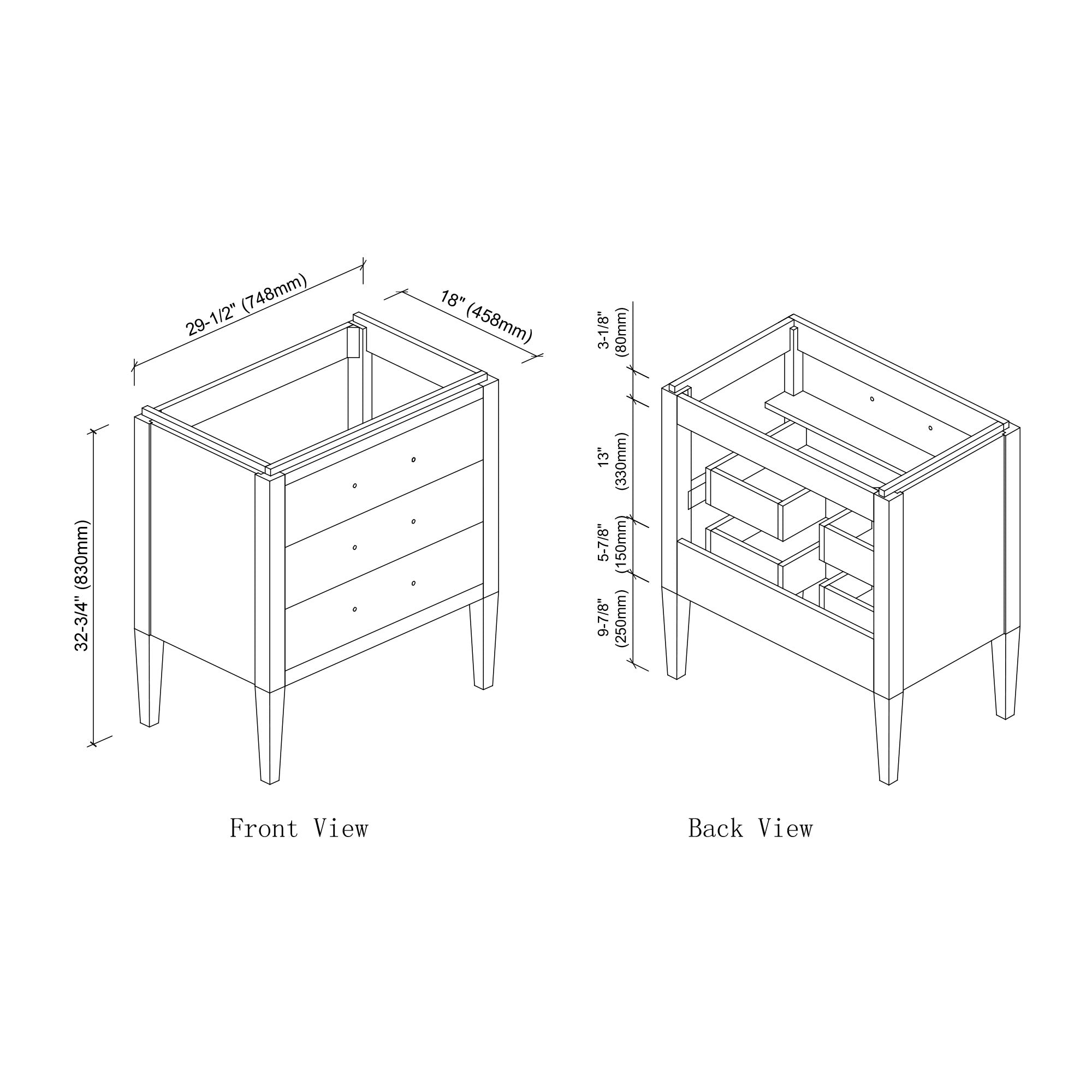 031 Series - 30 Inch Vanity