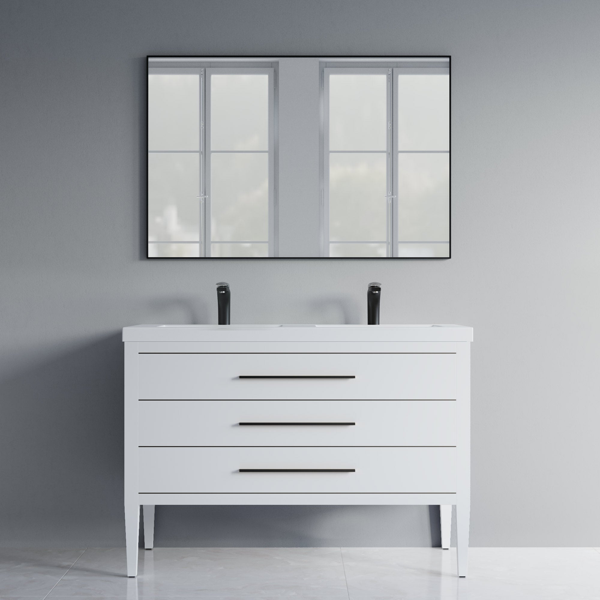031 Series - 48 Inch Vanity For Double Sinks