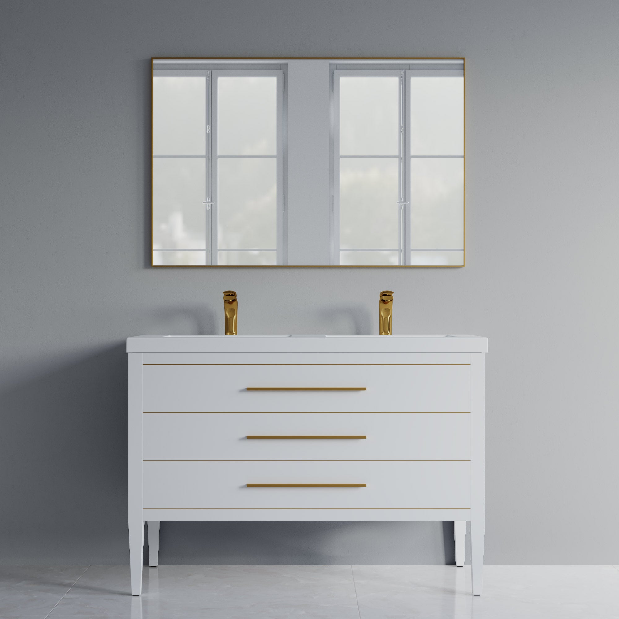 031 Series - 48 Inch Vanity For Double Sinks