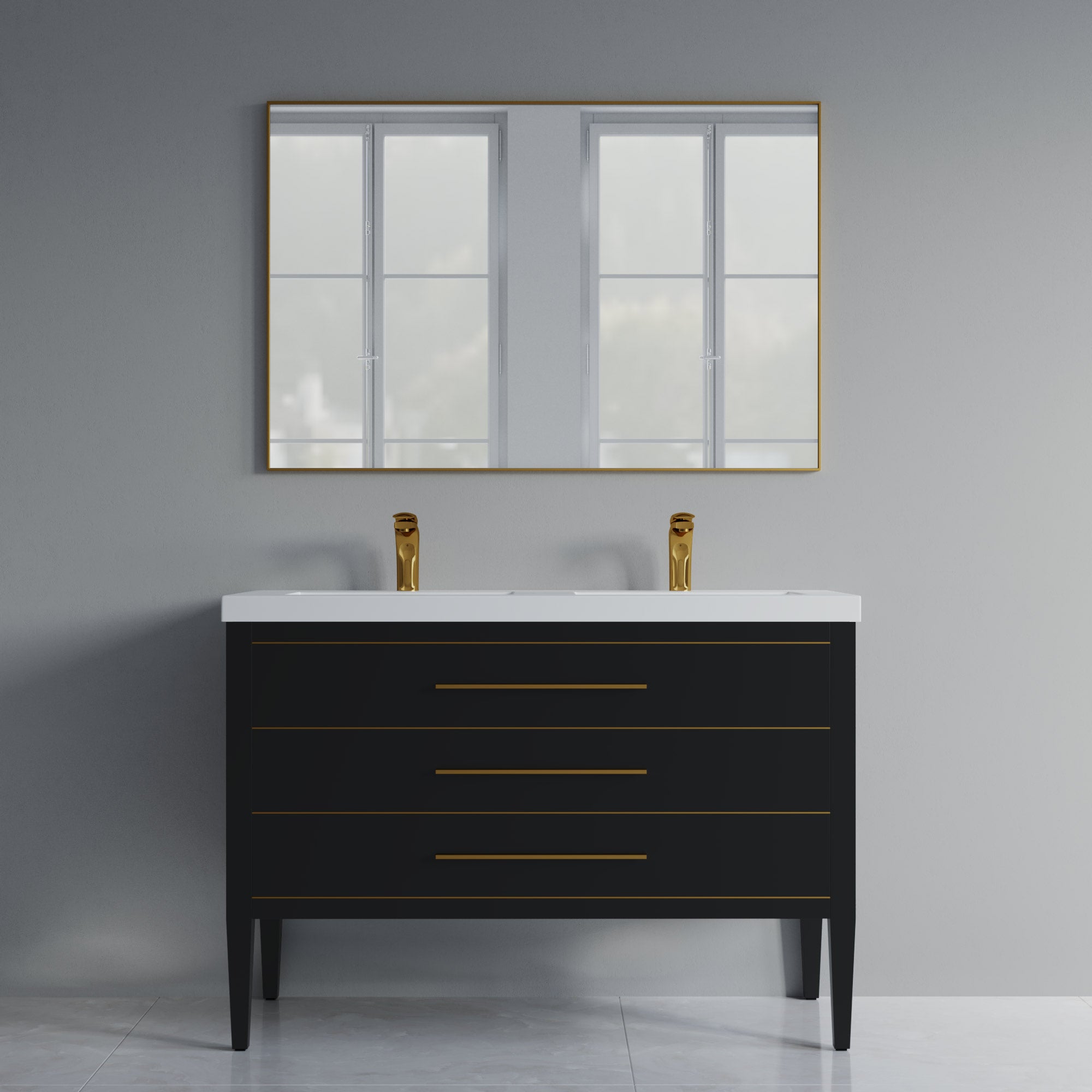 031 Series - 48 Inch Vanity For Double Sinks
