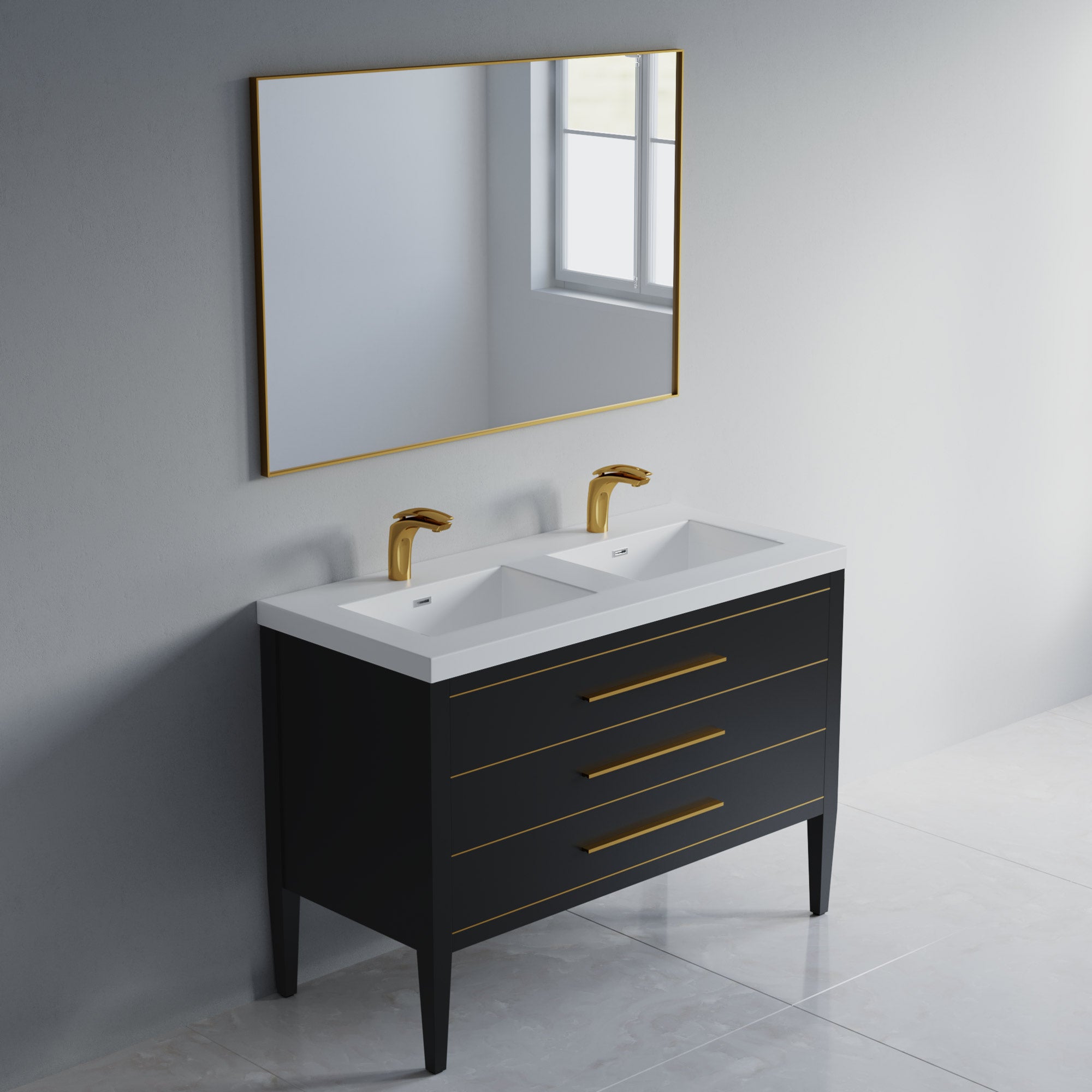 031 Series - 48 Inch Vanity For Double Sinks