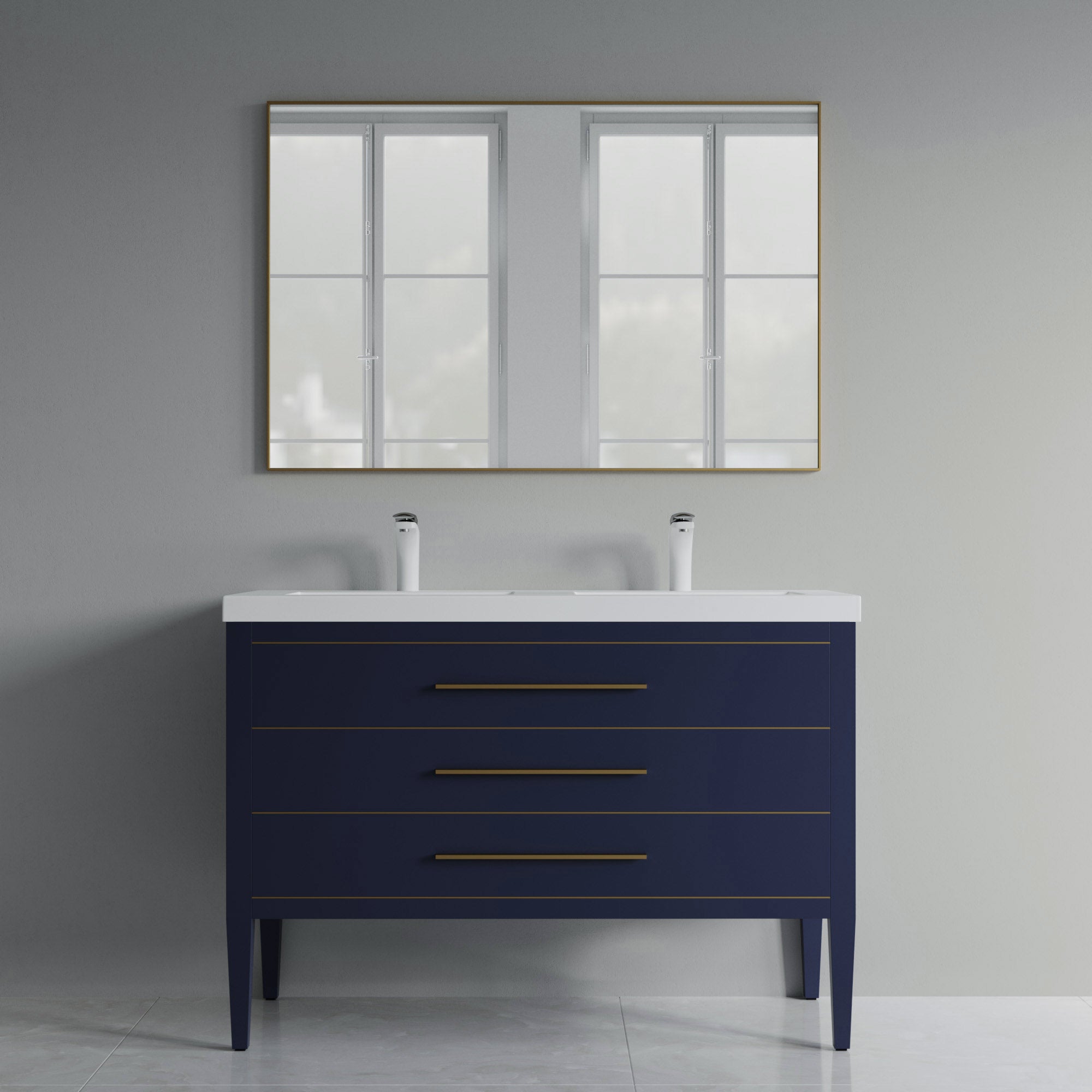031 Series - 48 Inch Vanity For Double Sinks