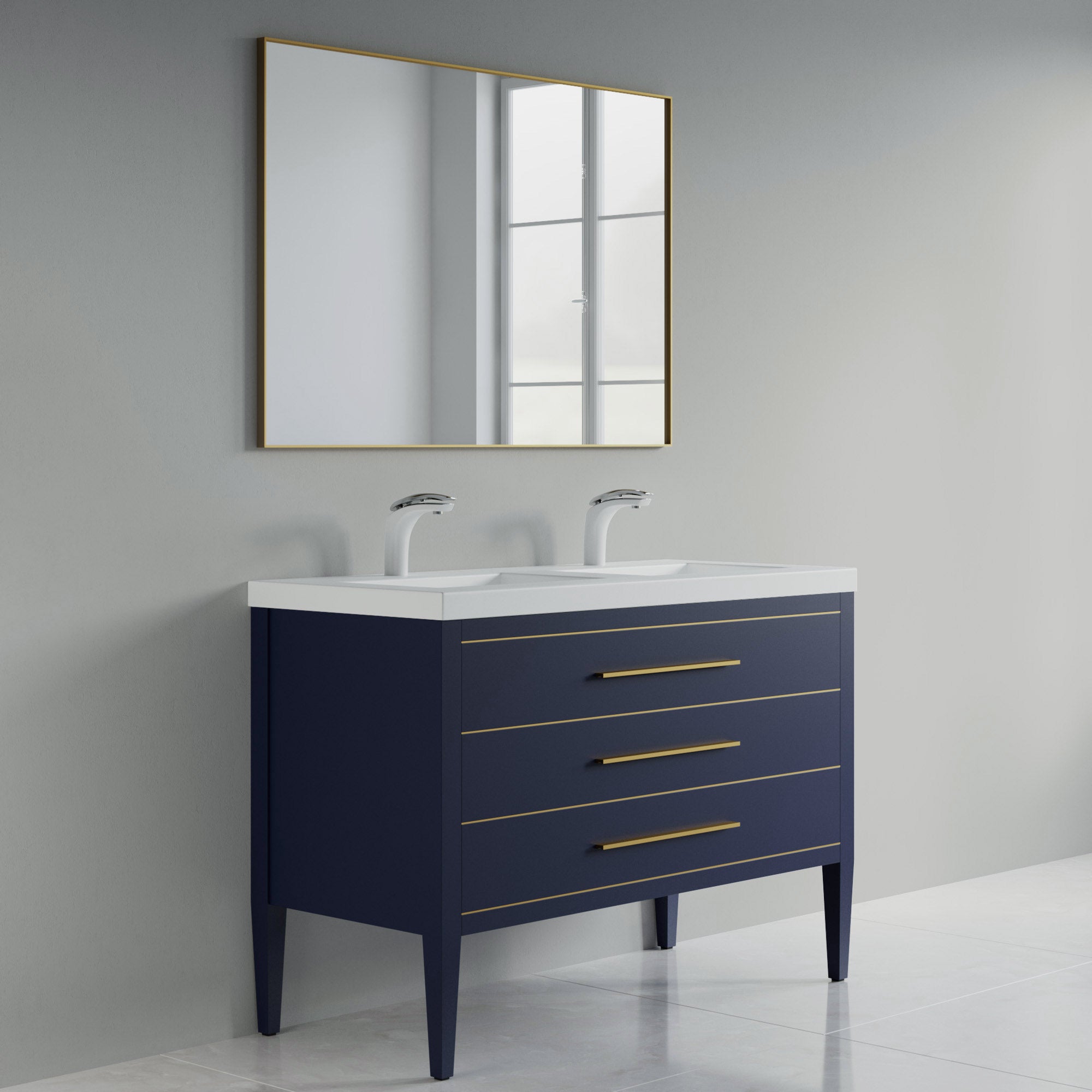 031 Series - 48 Inch Vanity For Double Sinks