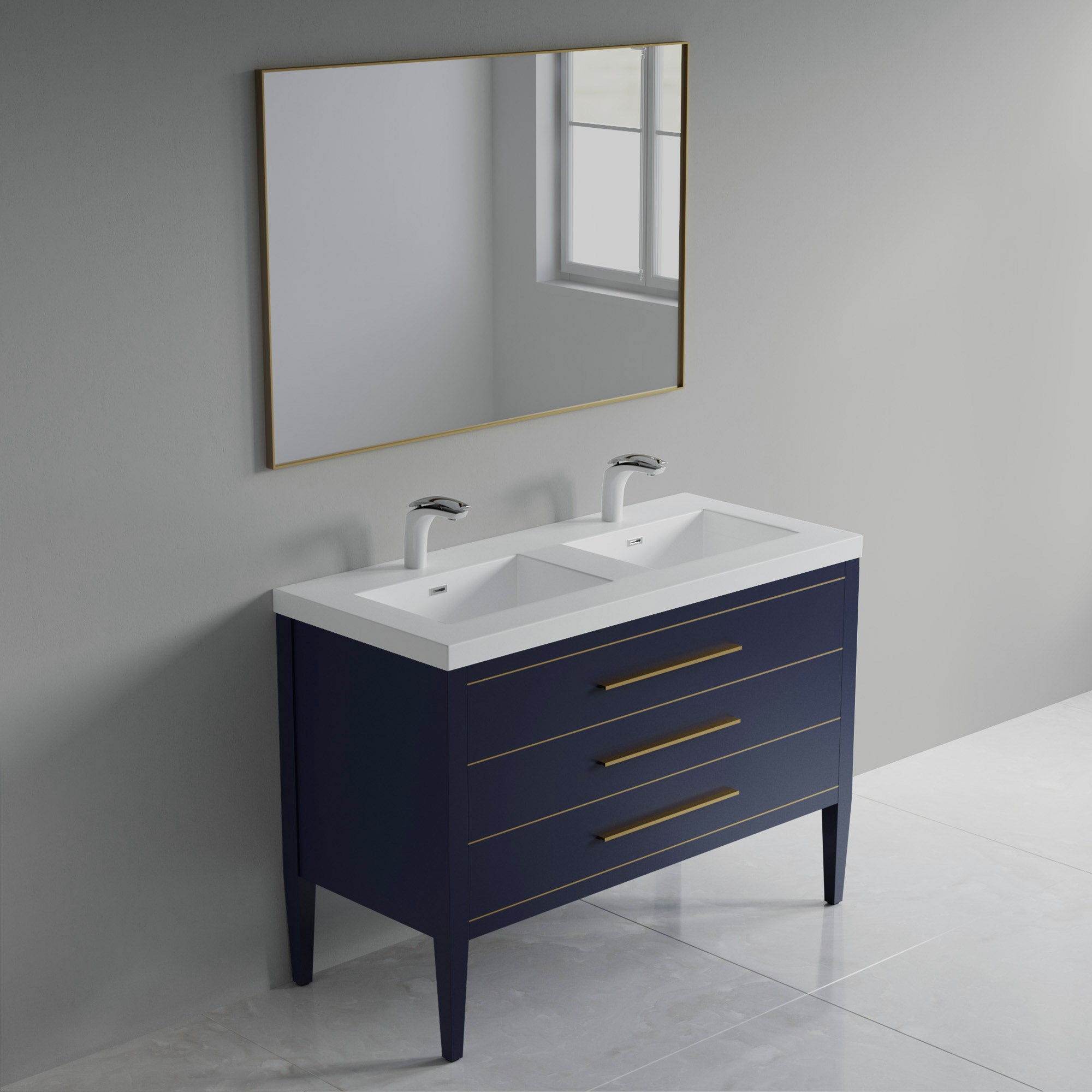 031 Series - 48 Inch Vanity For Double Sinks