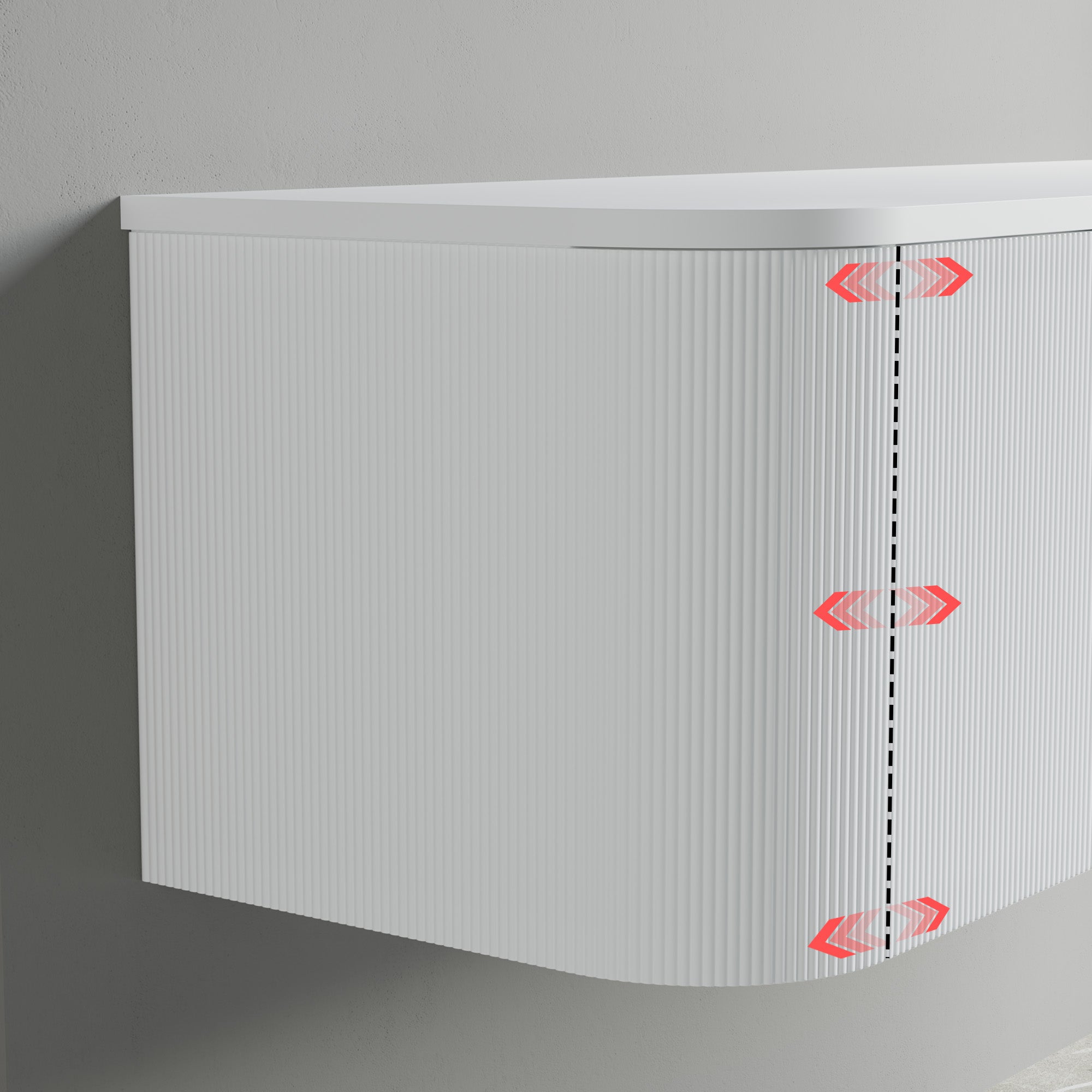 032 Series - 6 Inch Arc Side Cabinet