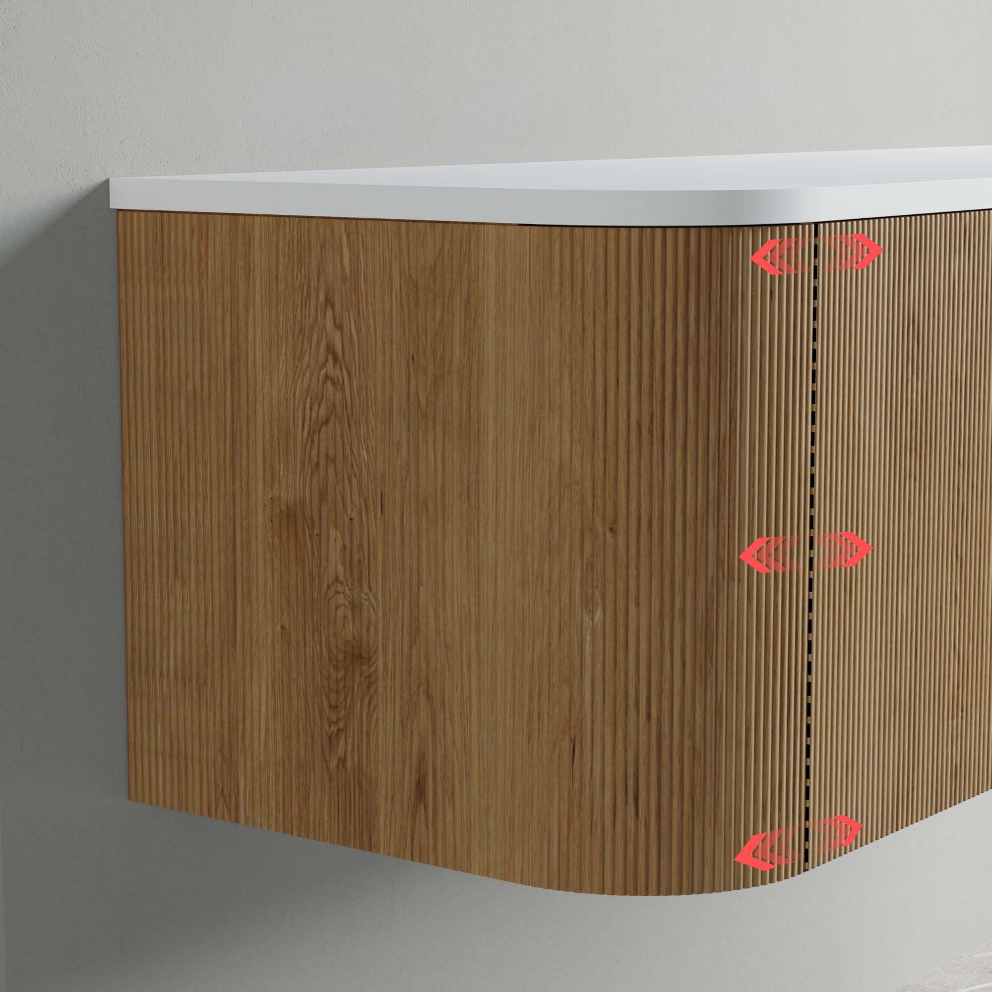 032 Series - 6 Inch Arc Side Cabinet