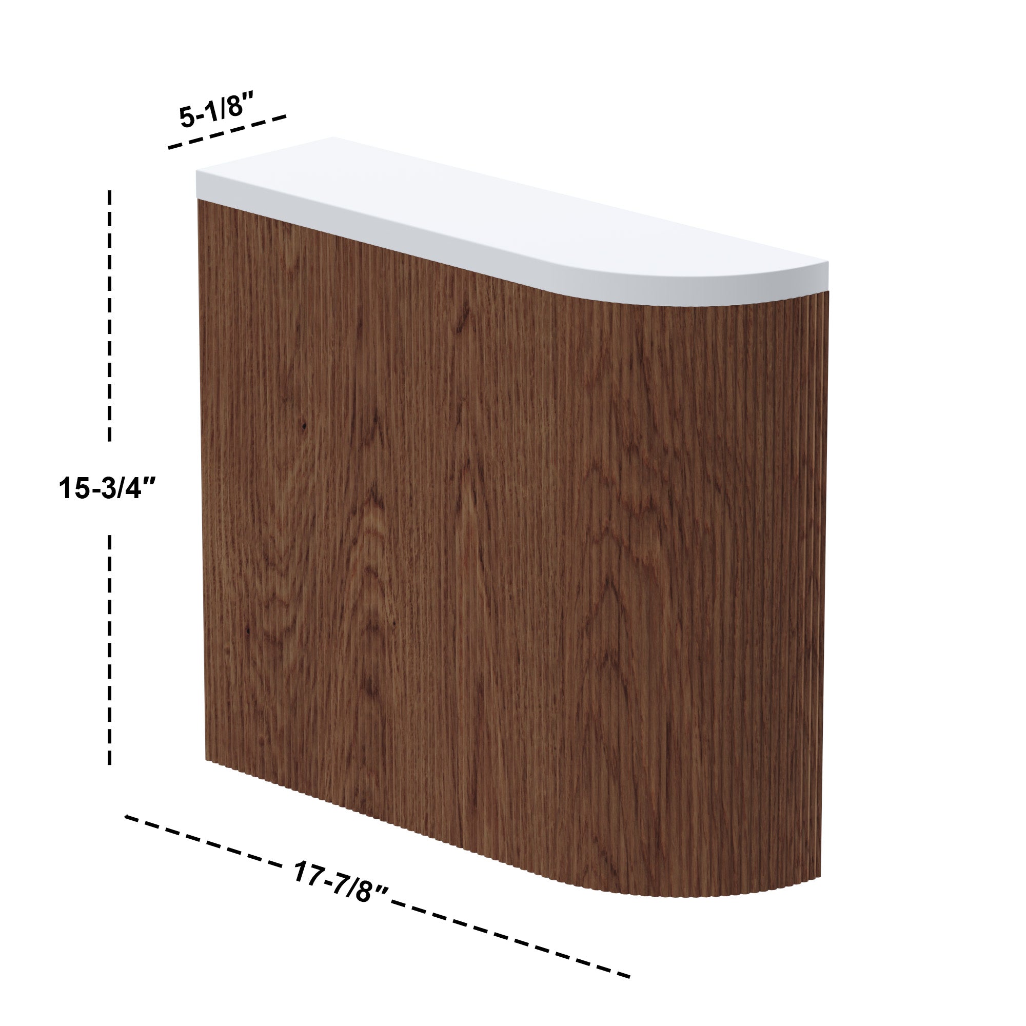 032 Series - 6 Inch Arc Side Cabinet