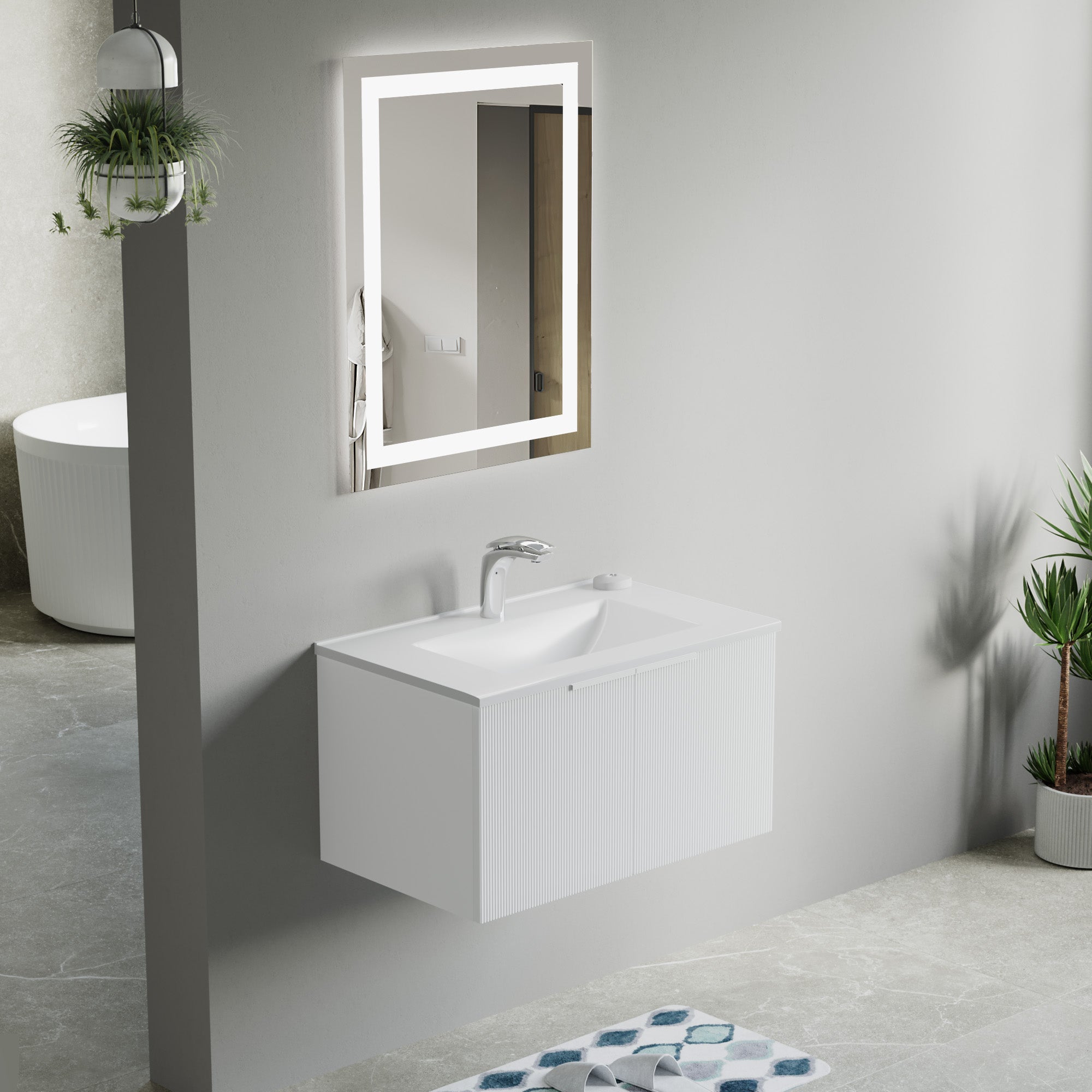Topmount Bathroom Ceramic Basin 000 3018B