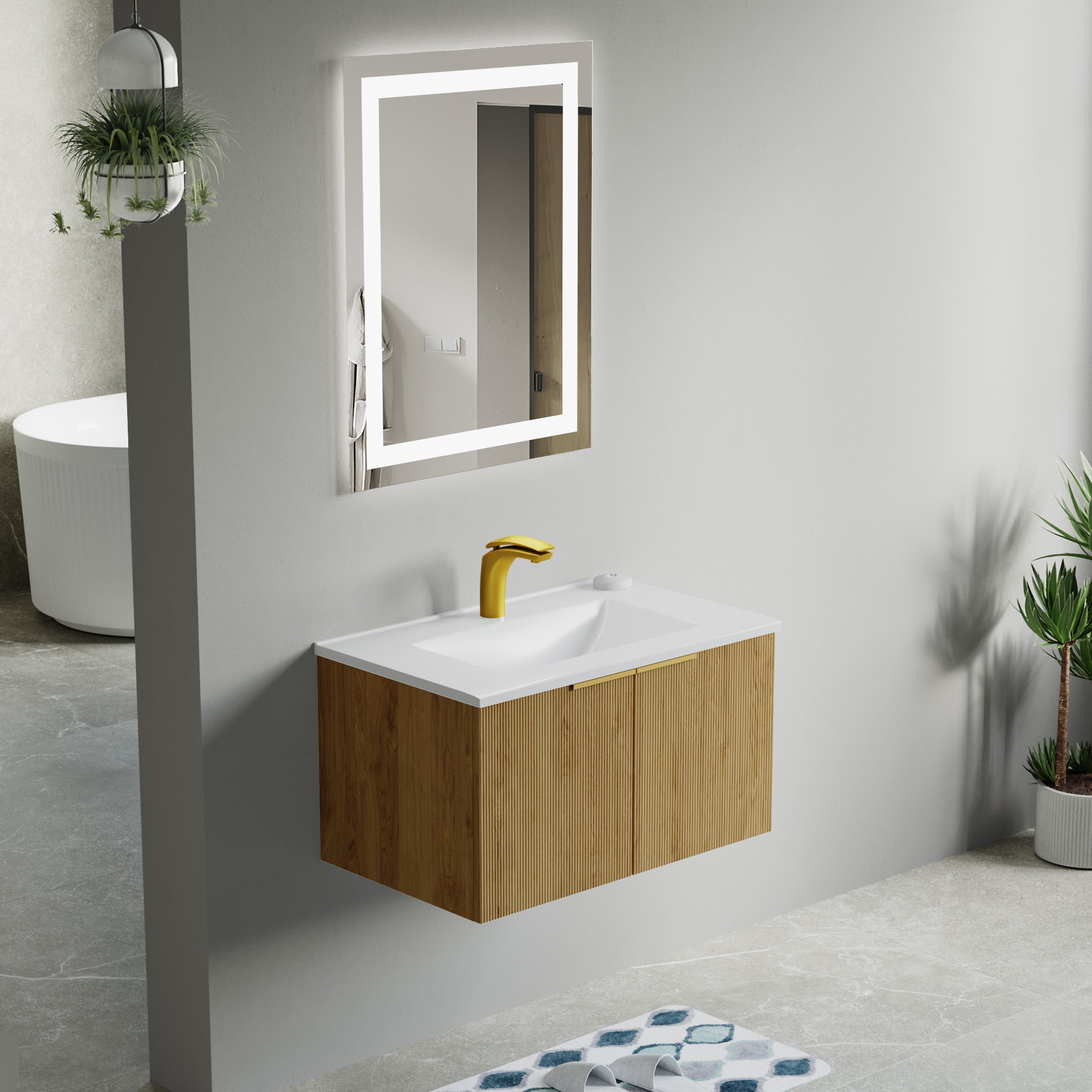 Topmount Bathroom Ceramic Basin 000 3018B