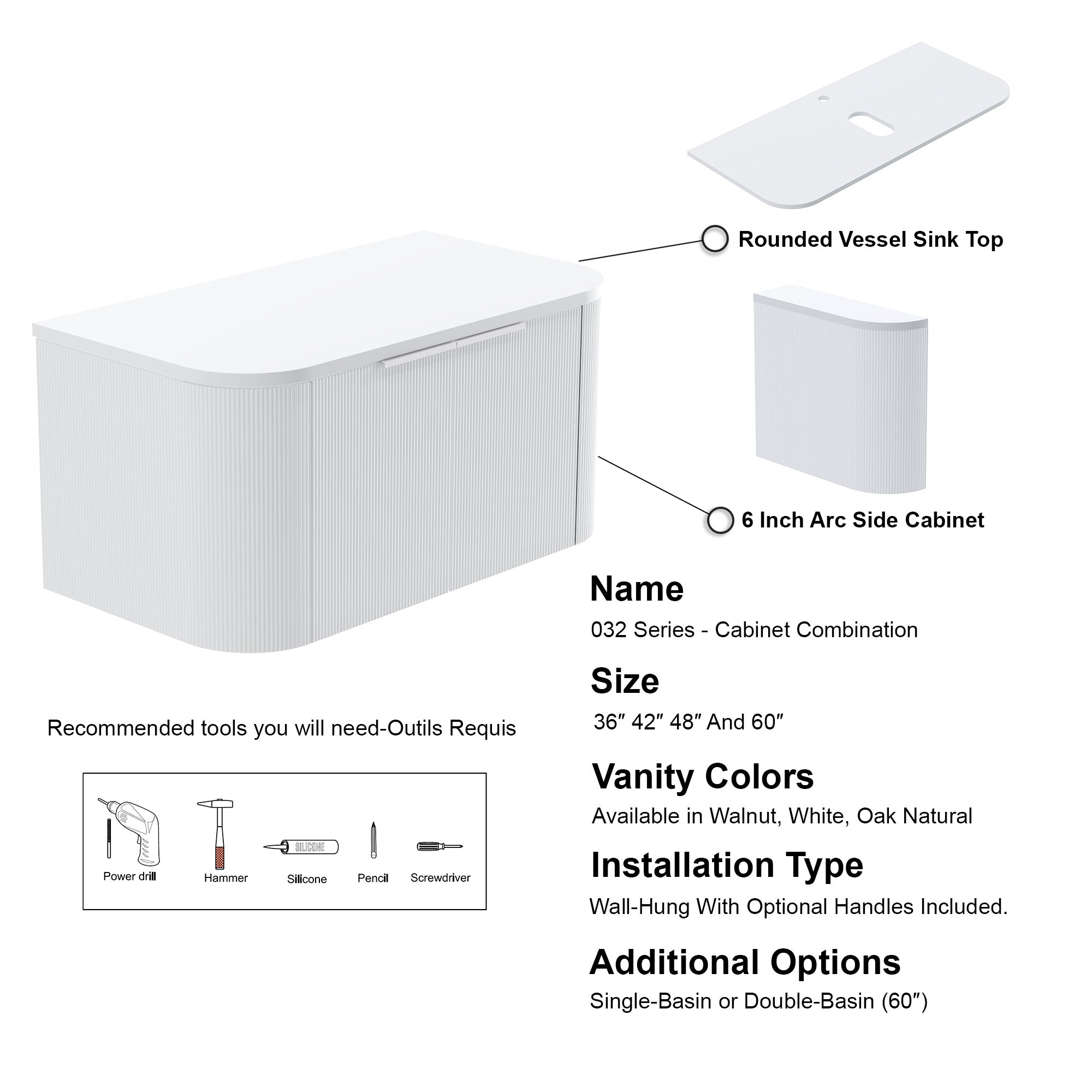 032 Series - 36 Inch Vanity - Cabinet Combination