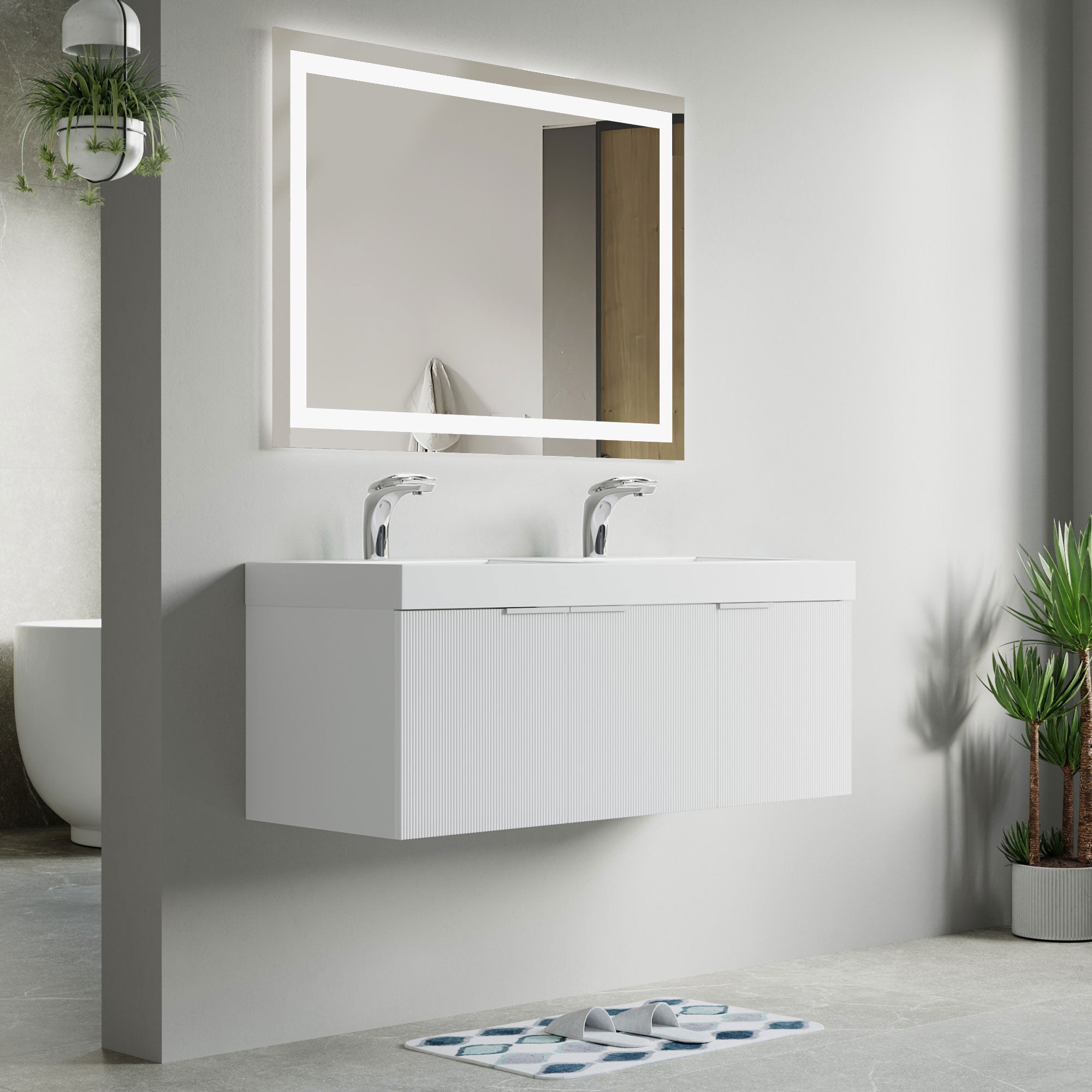 032 Series - 48 Inch Vanity - Double Sinks