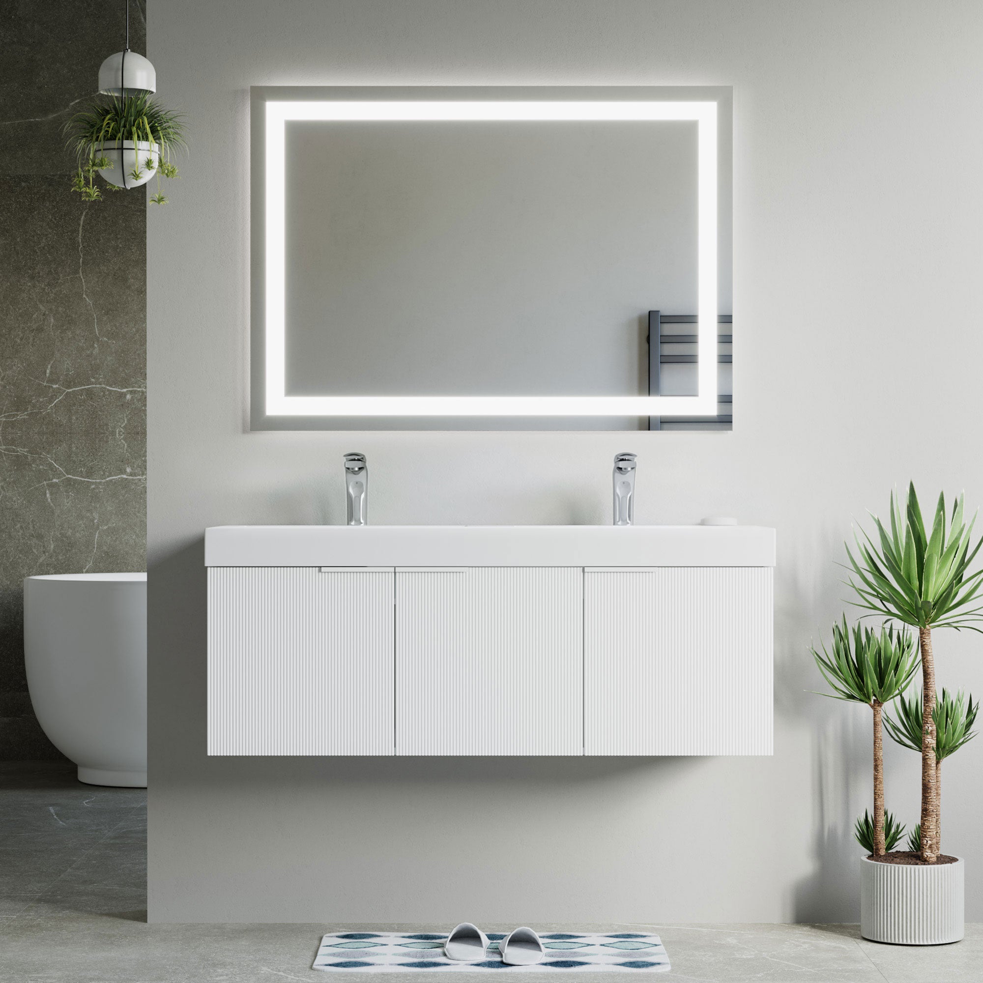 032 Series - 48 Inch Vanity - Double Sinks