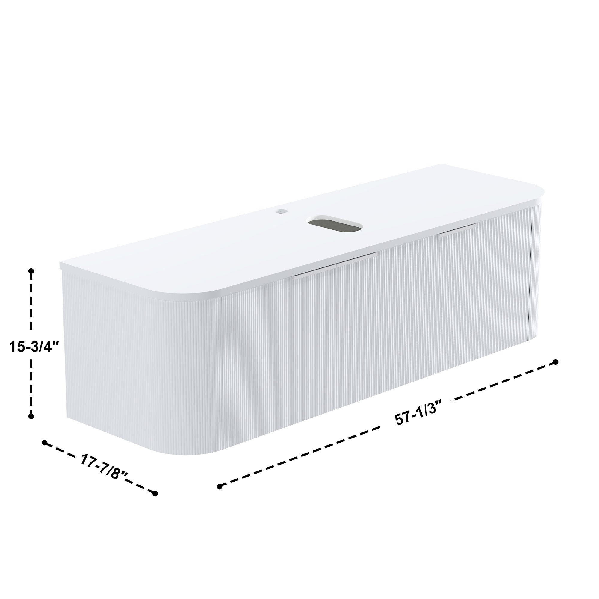 032 Series - 60 Inch Vanity - Cabinet Combination - Single Sink