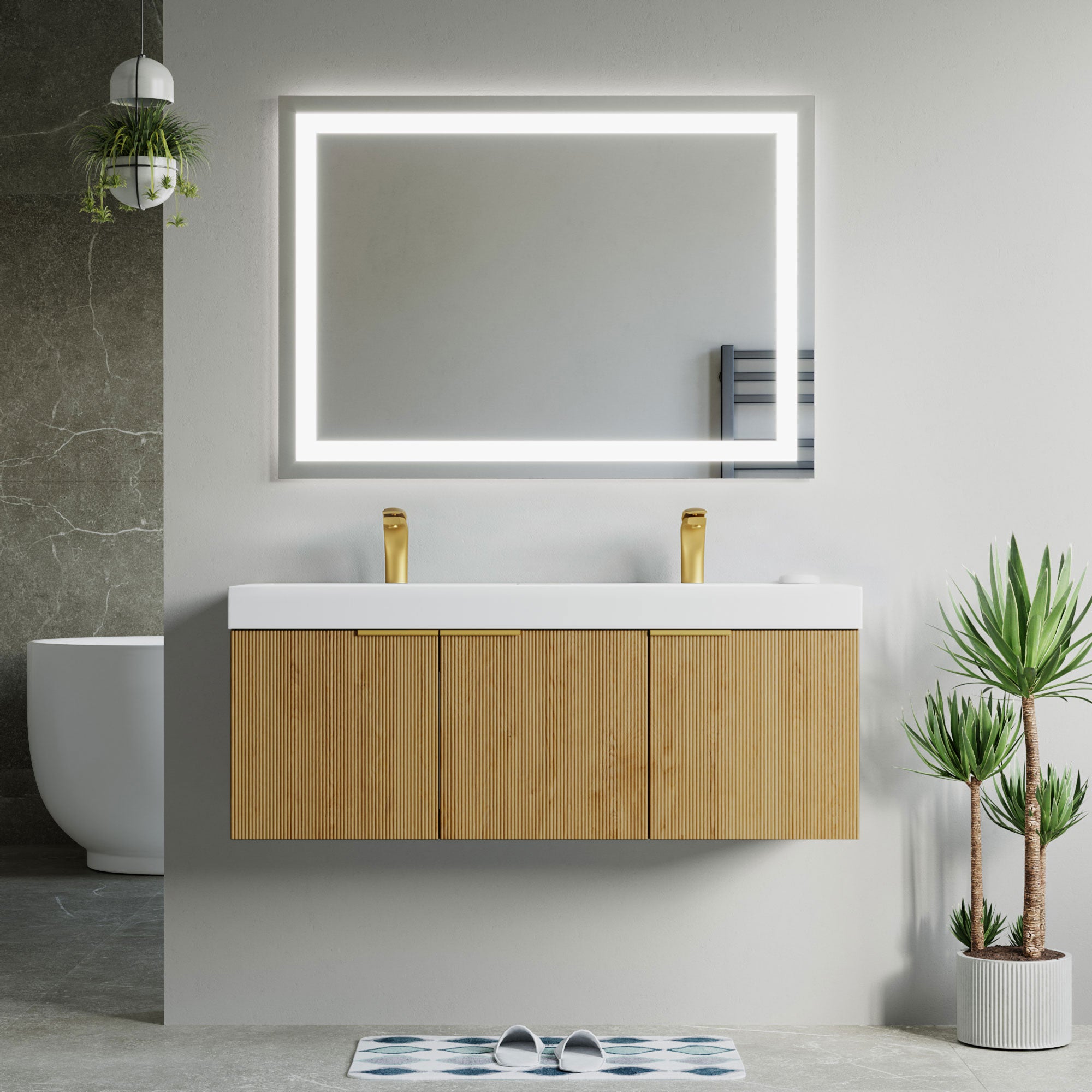 032 Series - 48 Inch Vanity - Double Sinks