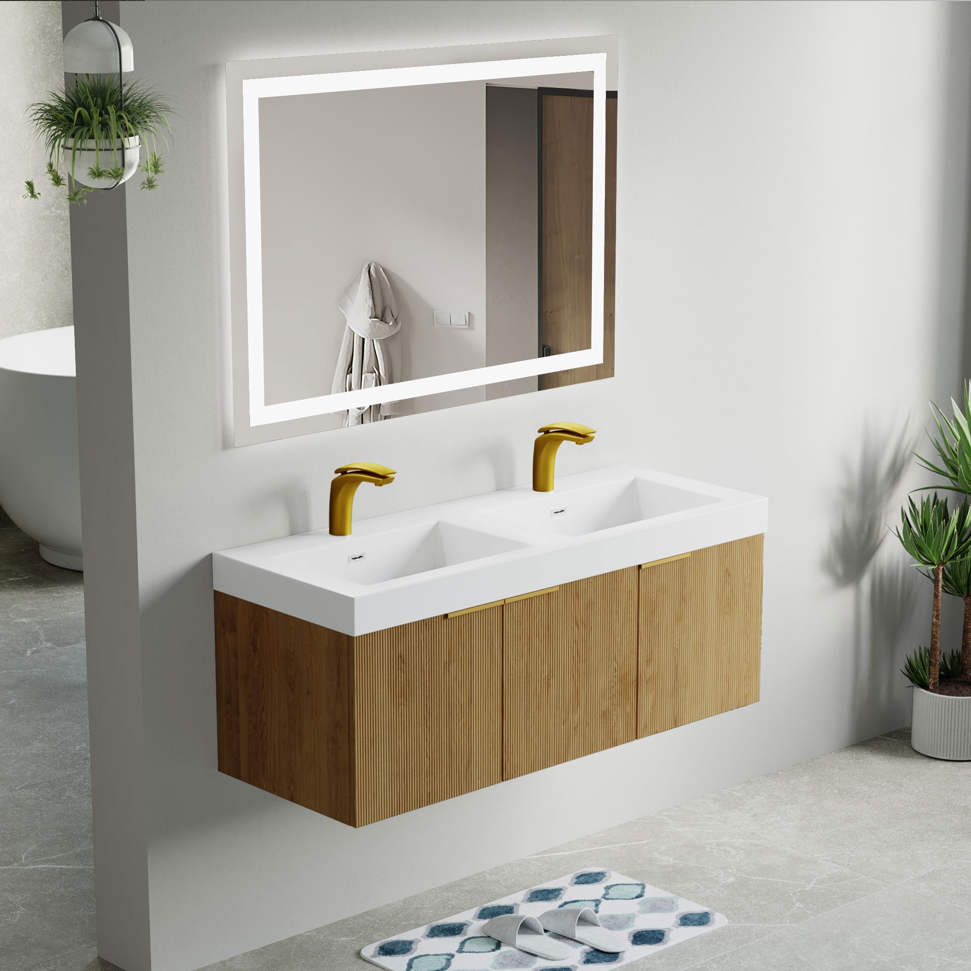 032 Series - 48 Inch Vanity - Double Sinks