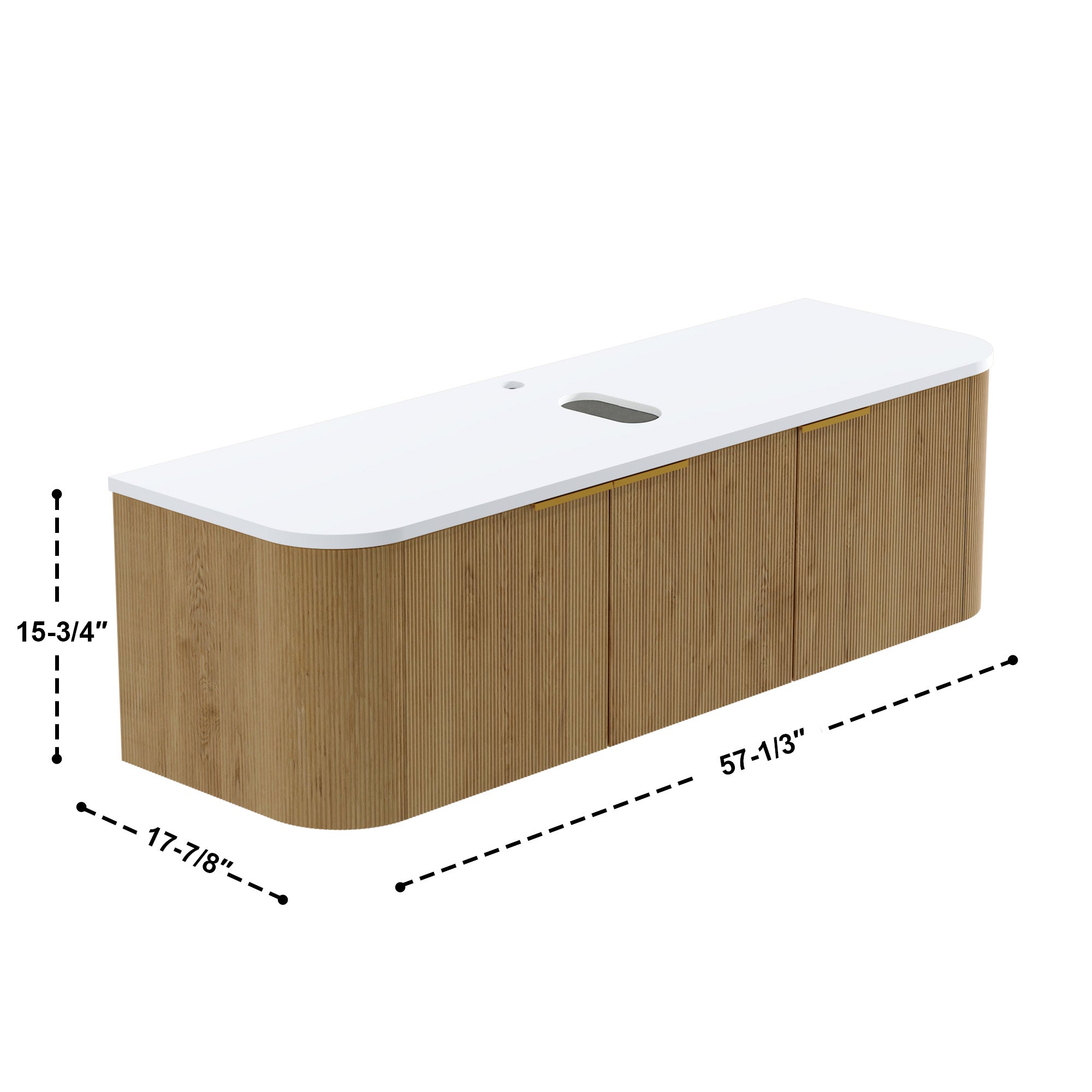 032 Series - 60 Inch Vanity - Cabinet Combination - Single Sink