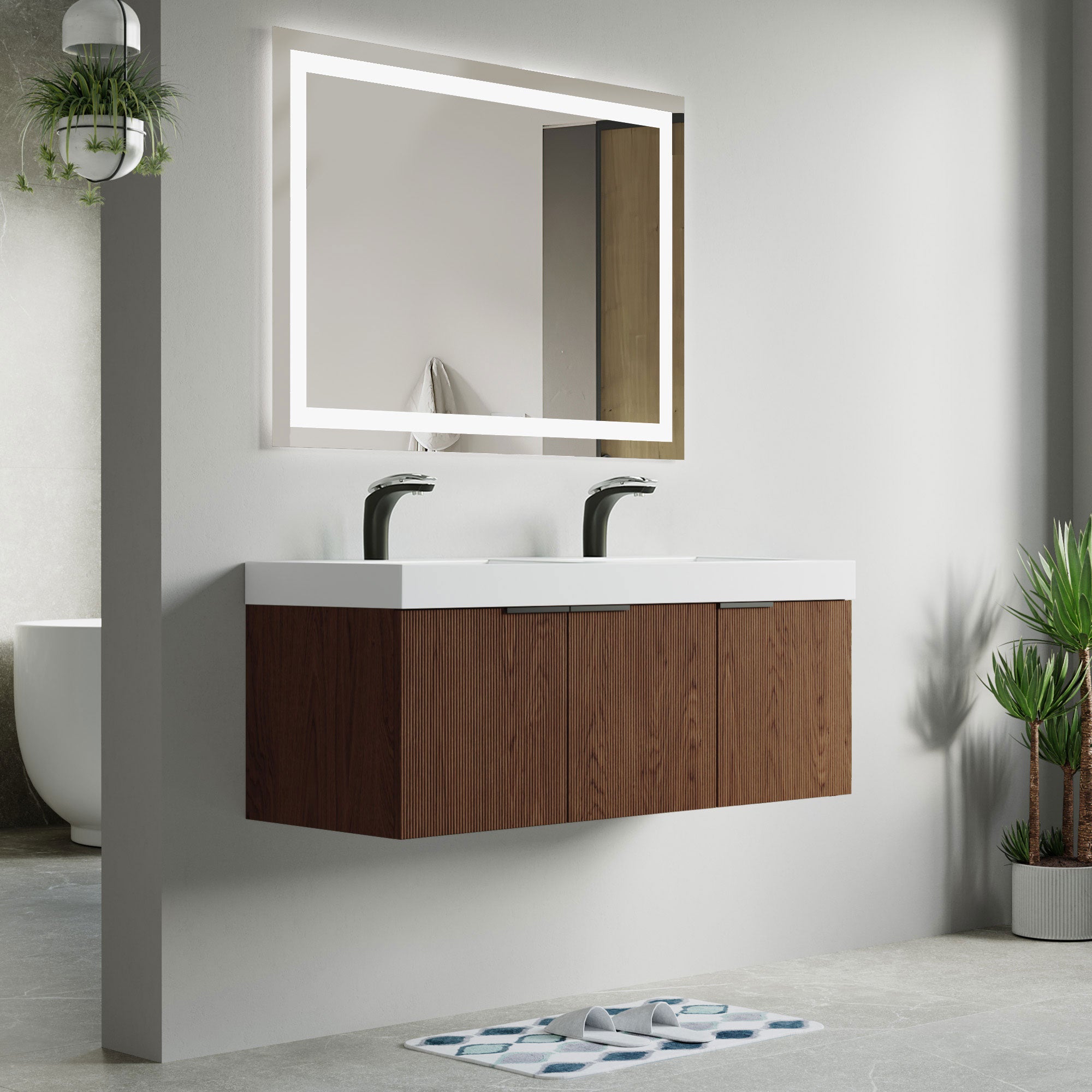 032 Series - 48 Inch Vanity - Double Sinks