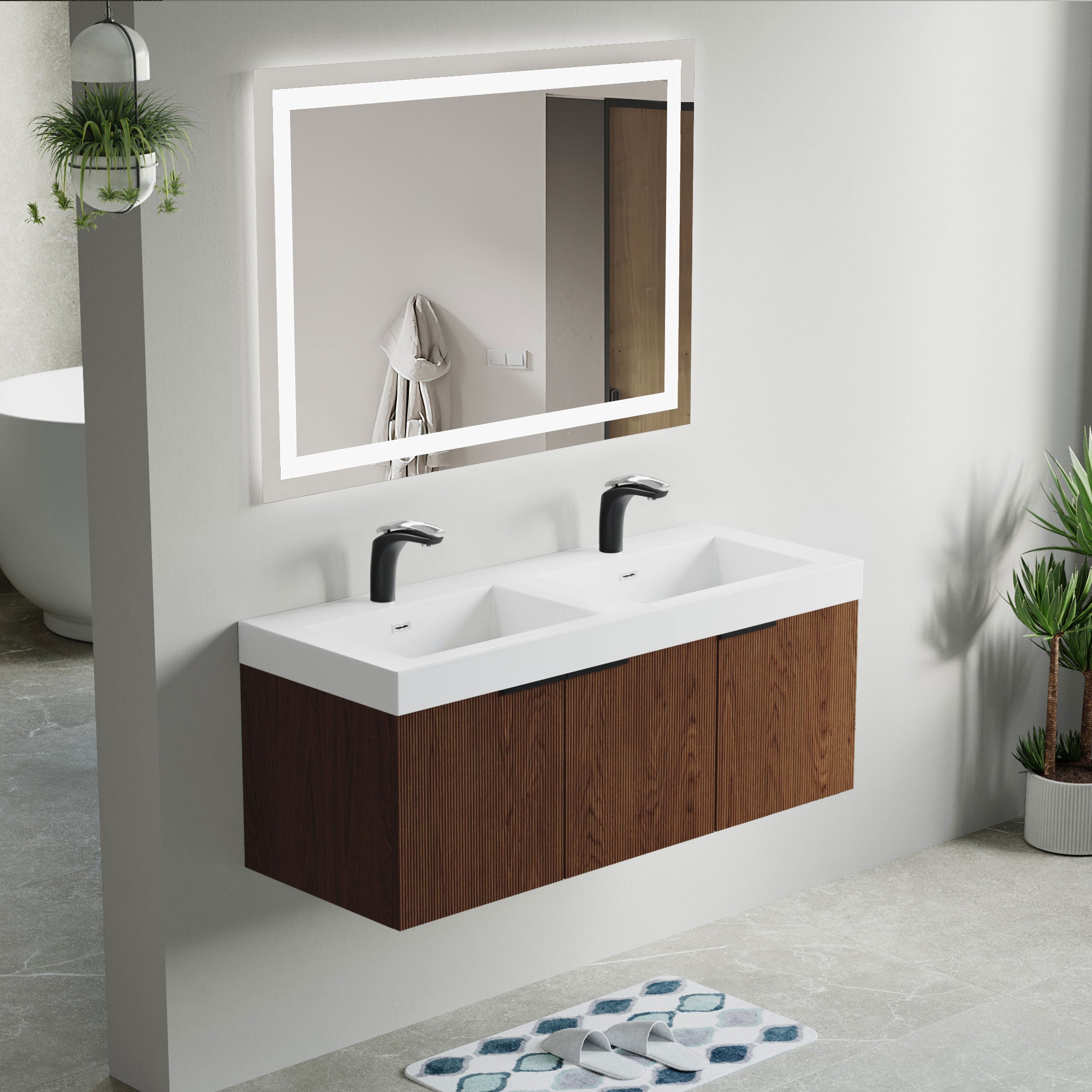032 Series - 48 Inch Vanity - Double Sinks