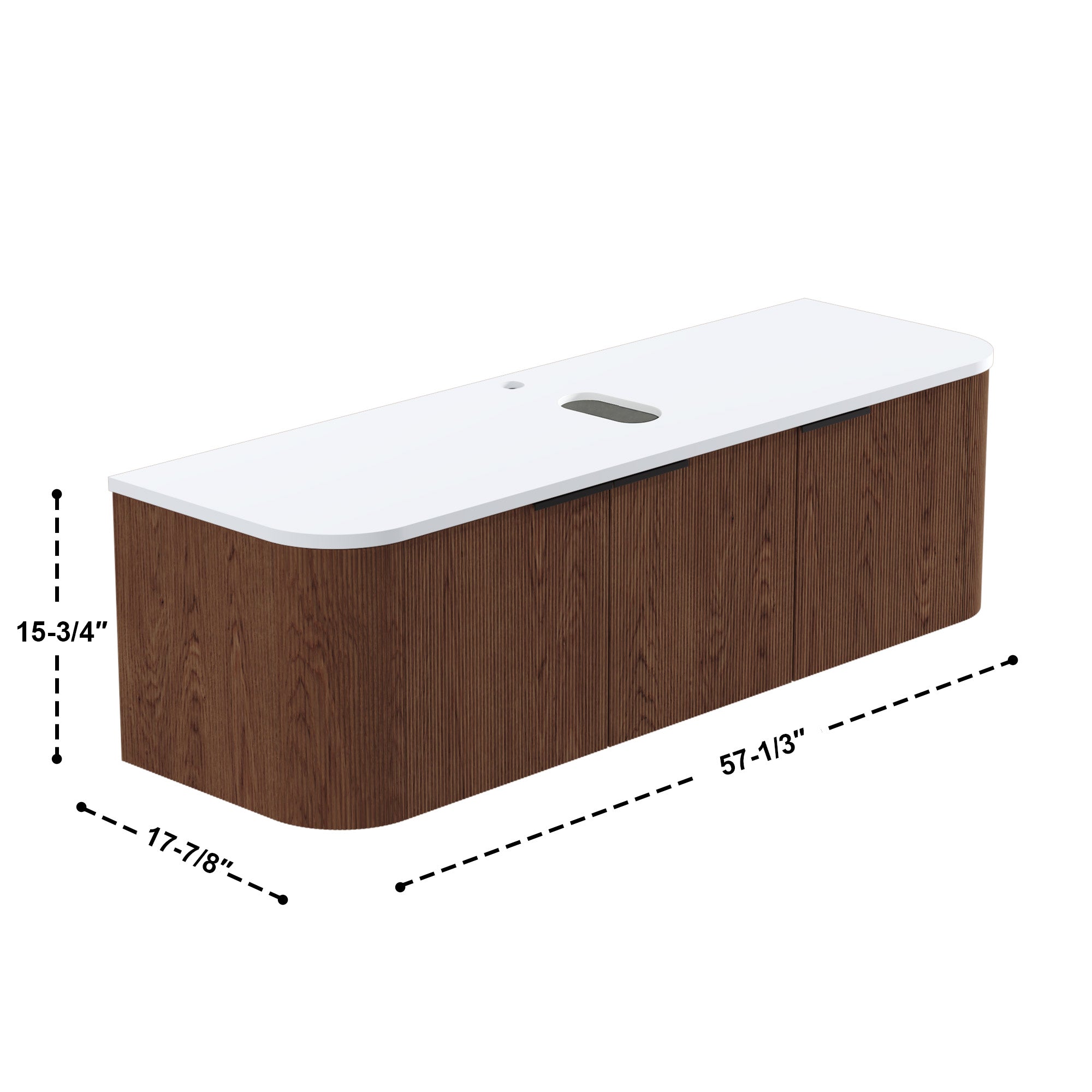 032 Series - 60 Inch Vanity - Cabinet Combination - Single Sink