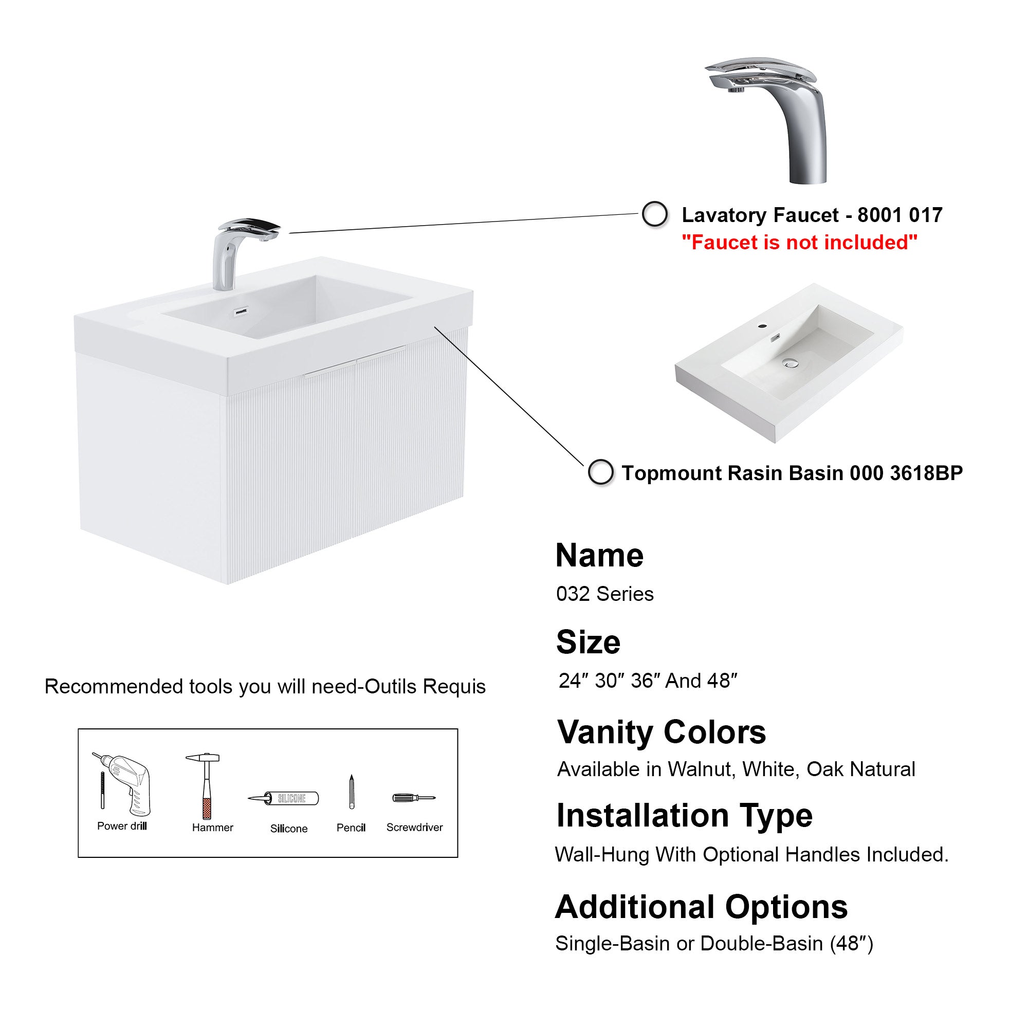 032 Series - 30 Inch Vanity