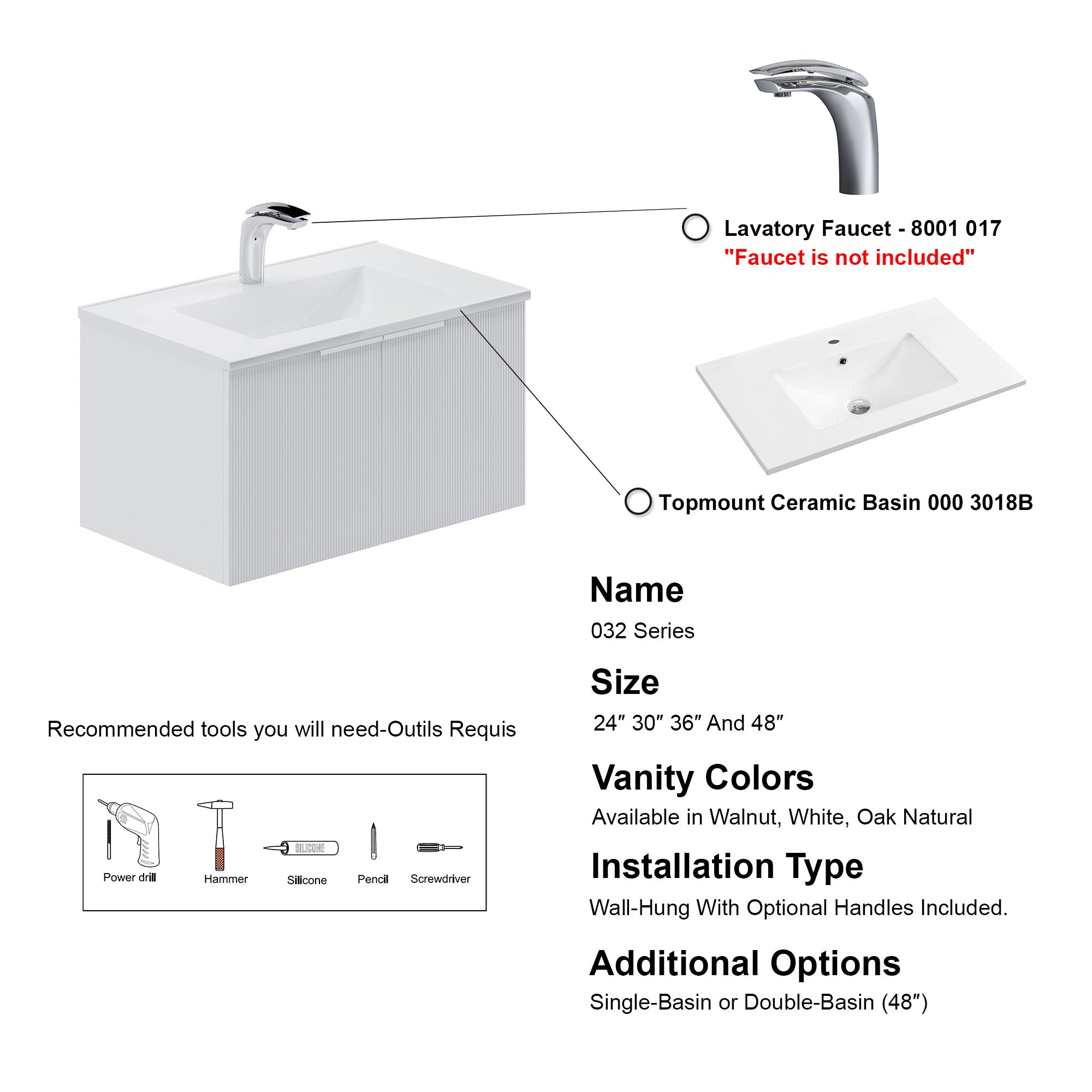 032 Series - 30 Inch Vanity