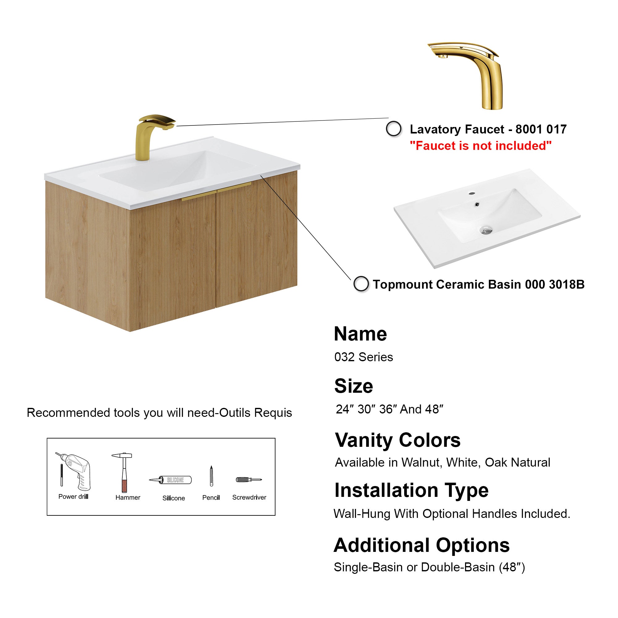 032 Series - 30 Inch Vanity