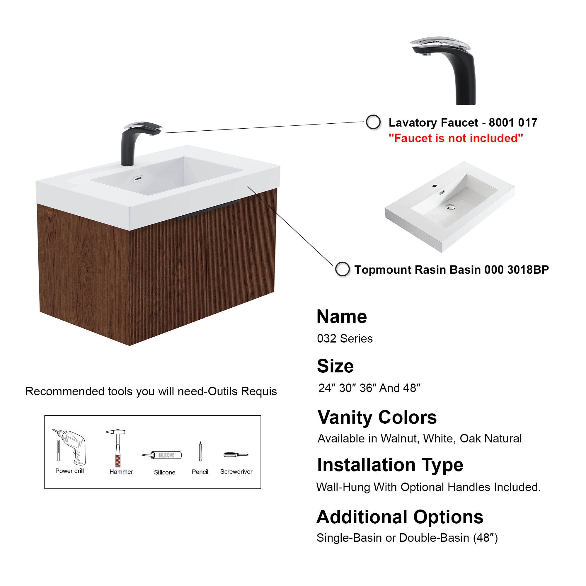 032 Series - 30 Inch Vanity