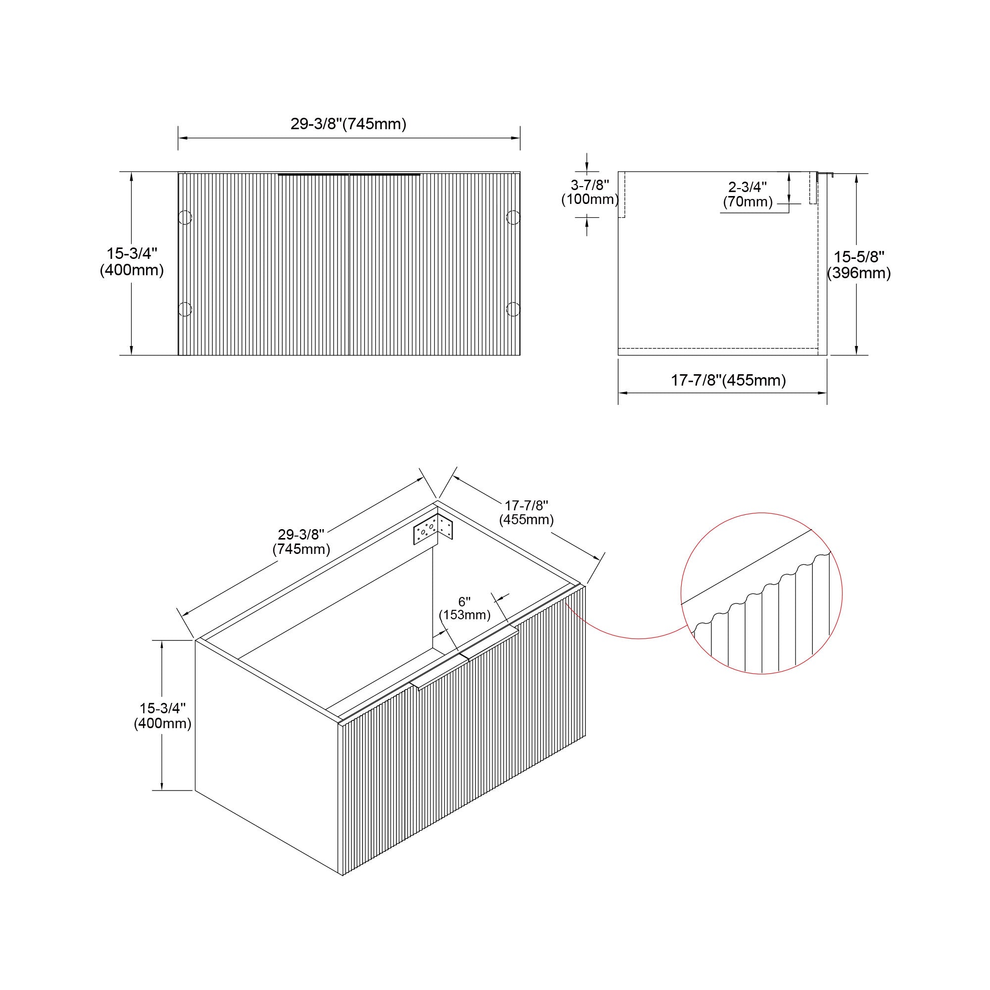 032 Series - 30 Inch Vanity