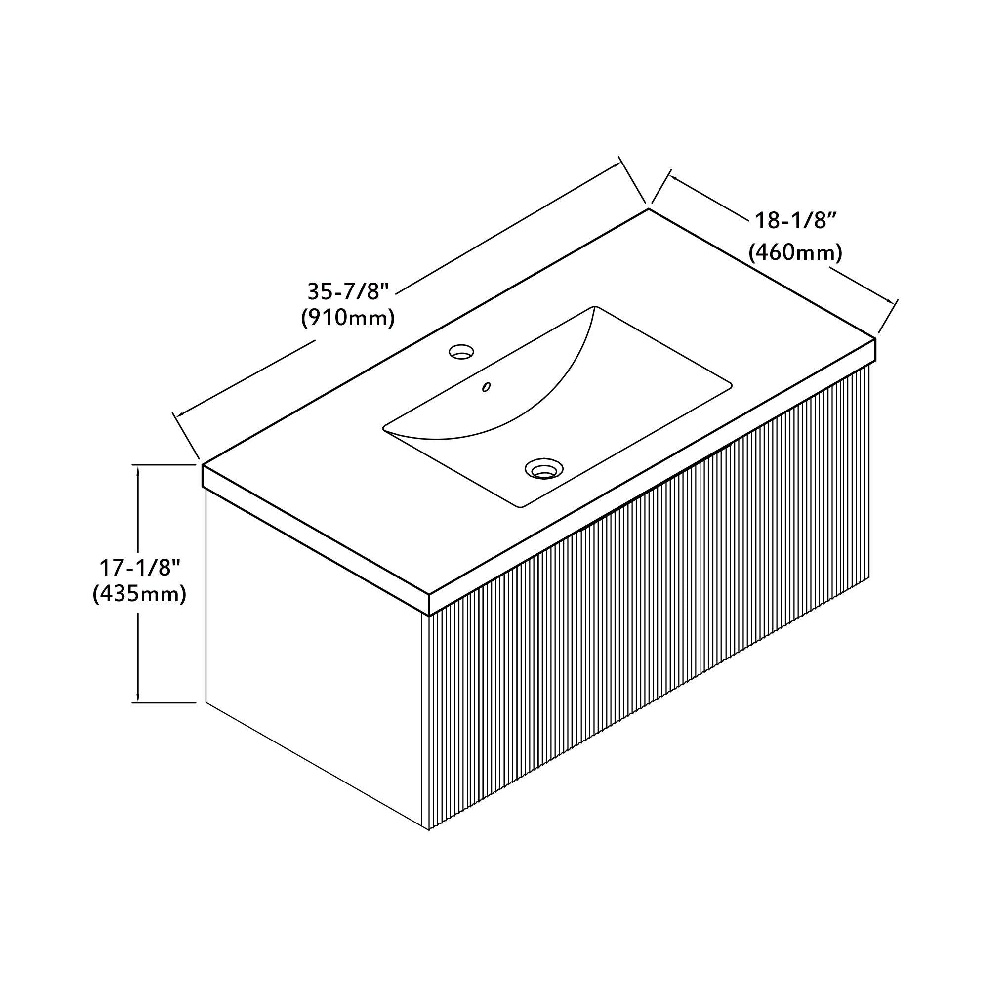 032 Series - 36 Inch Vanity
