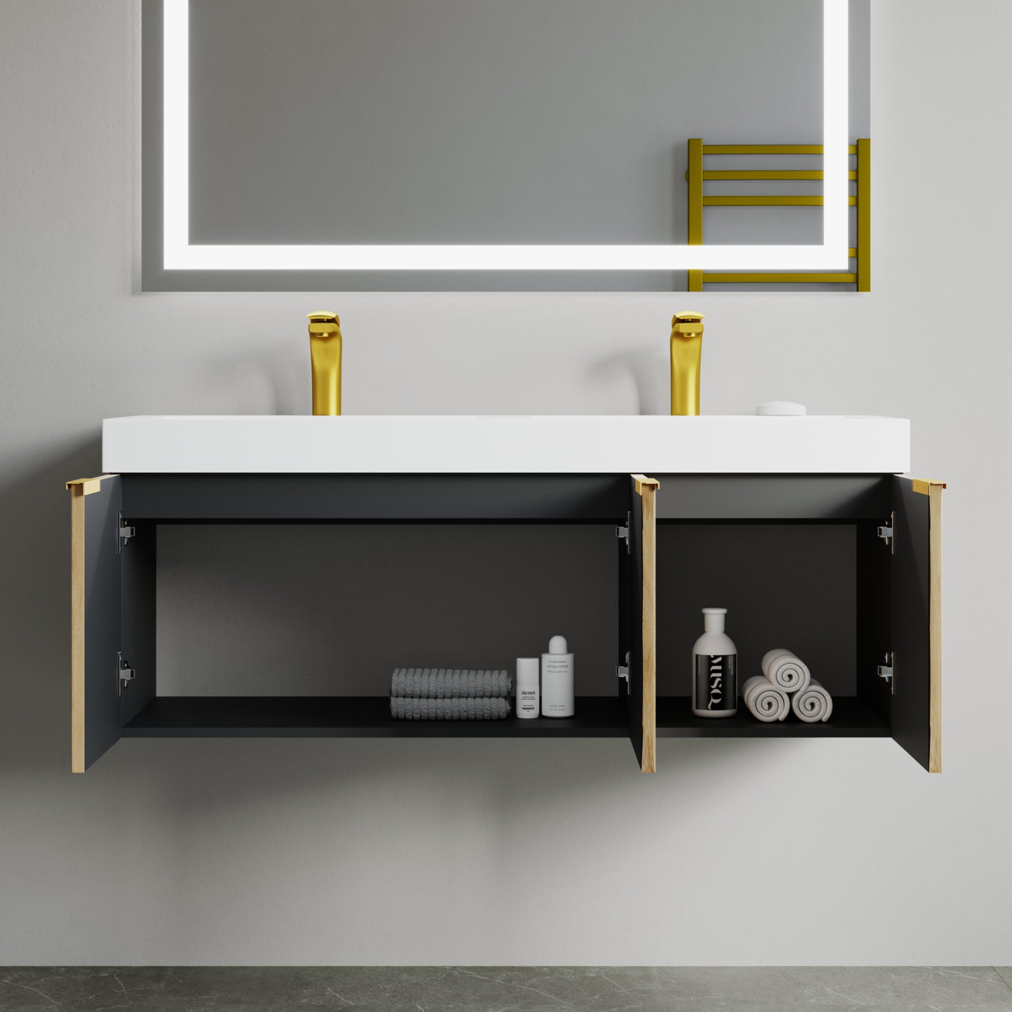 032 Series - 48 Inch Vanity - Double Sinks